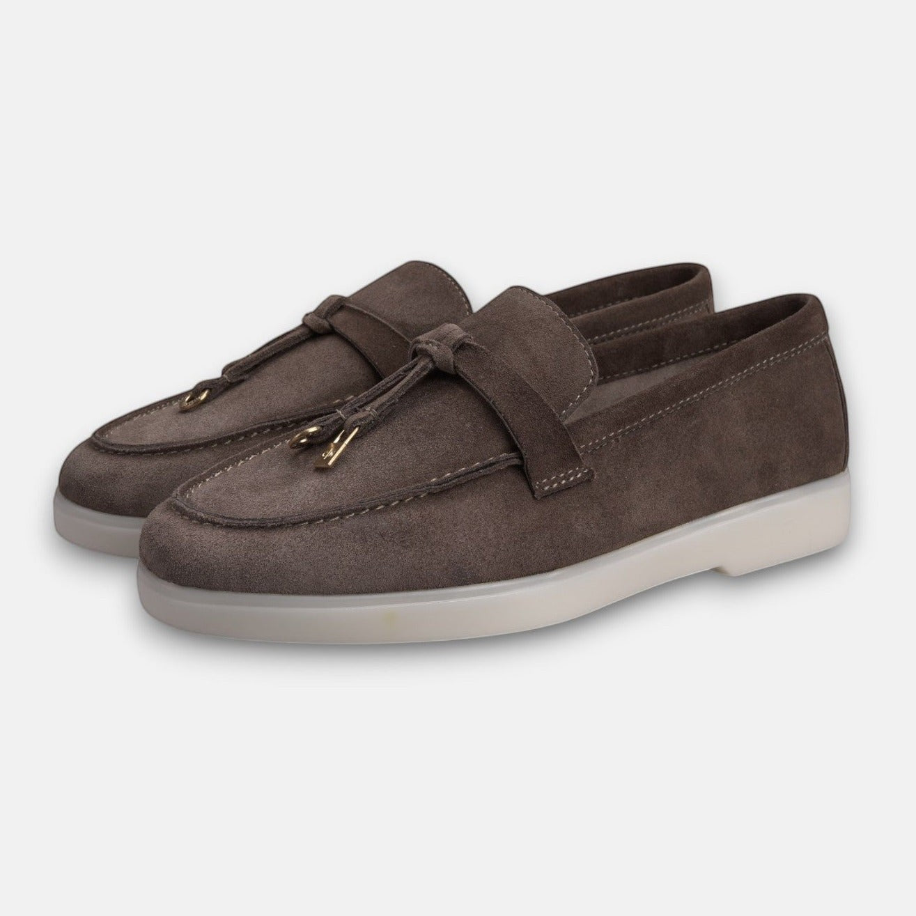Volzak 279 Mocassin en daim Taupe