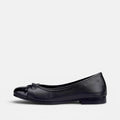Volzak 078 Ballerine en cuir Noir