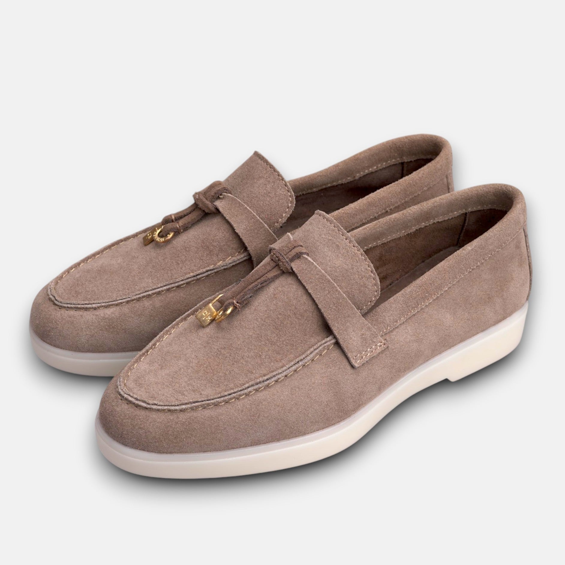 Volzak 279 Mocassin en daim Taupe