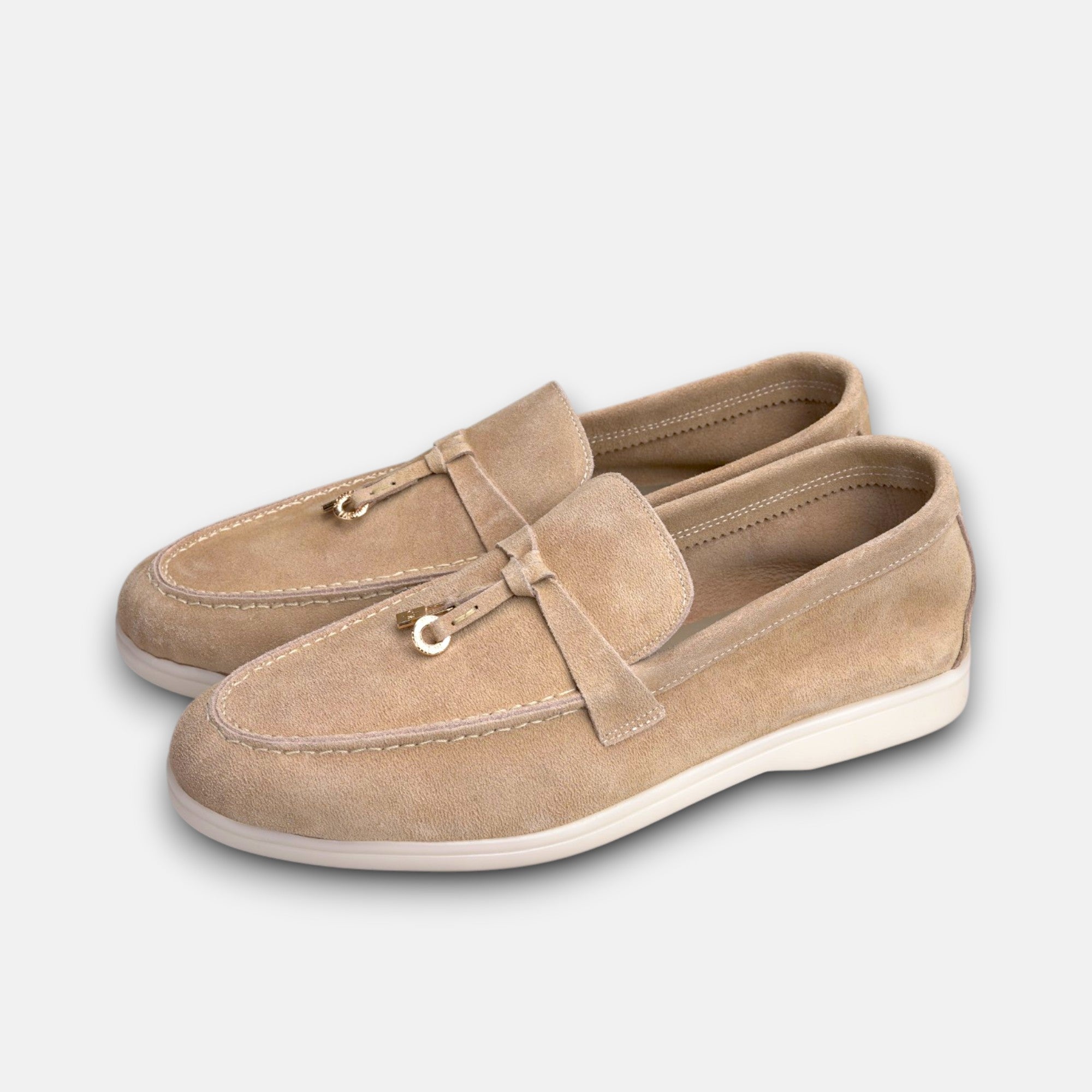 Volzak 32 s mocassin en daim Beige