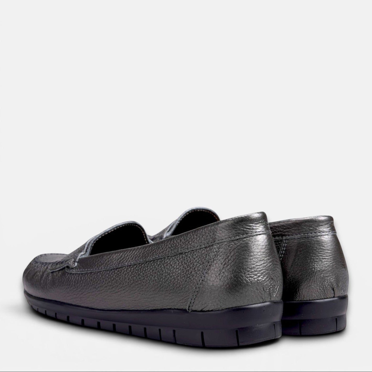 Volzak 897 Mocassin en cuir Nickel