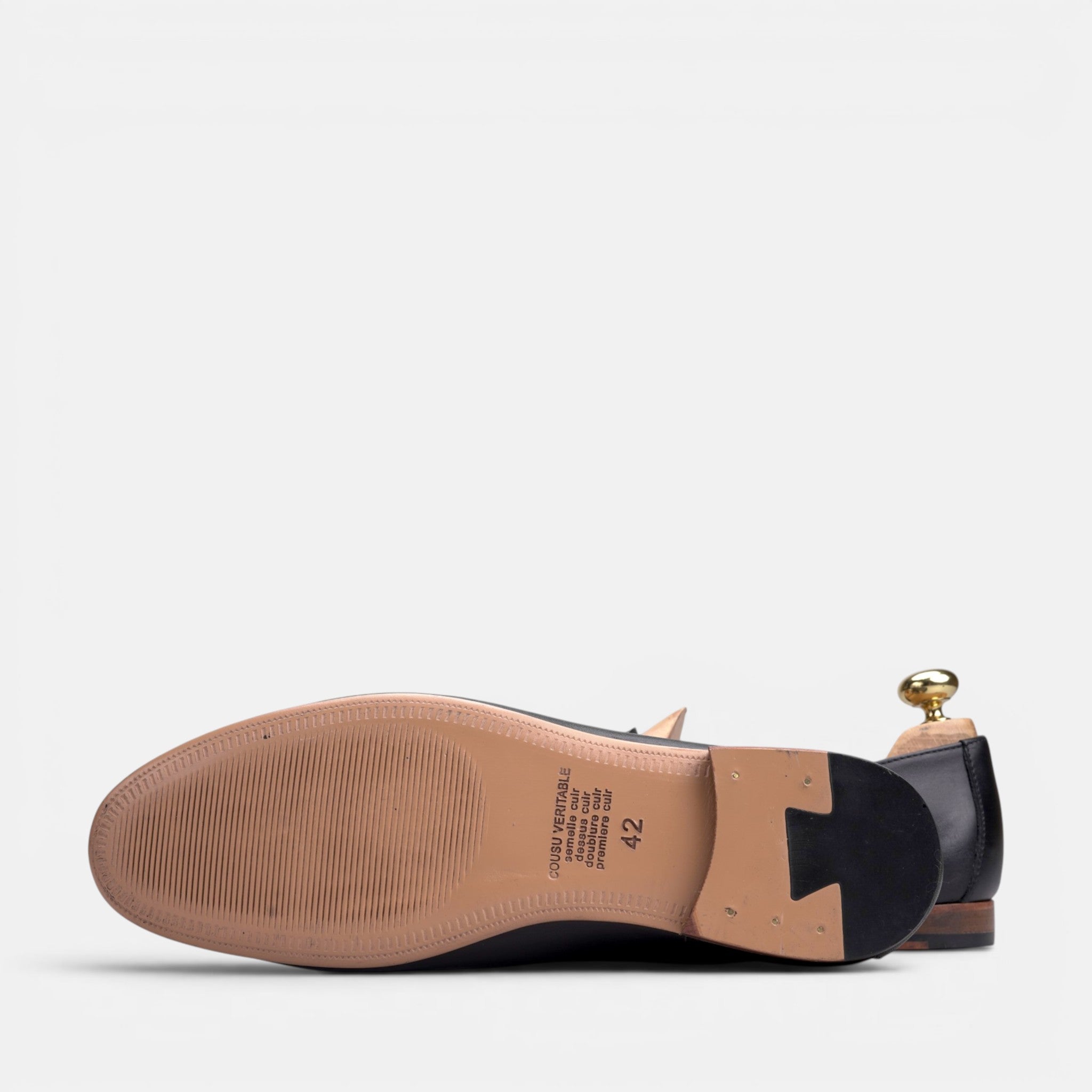 Volzak 5609 Ballerine en cuir Noir