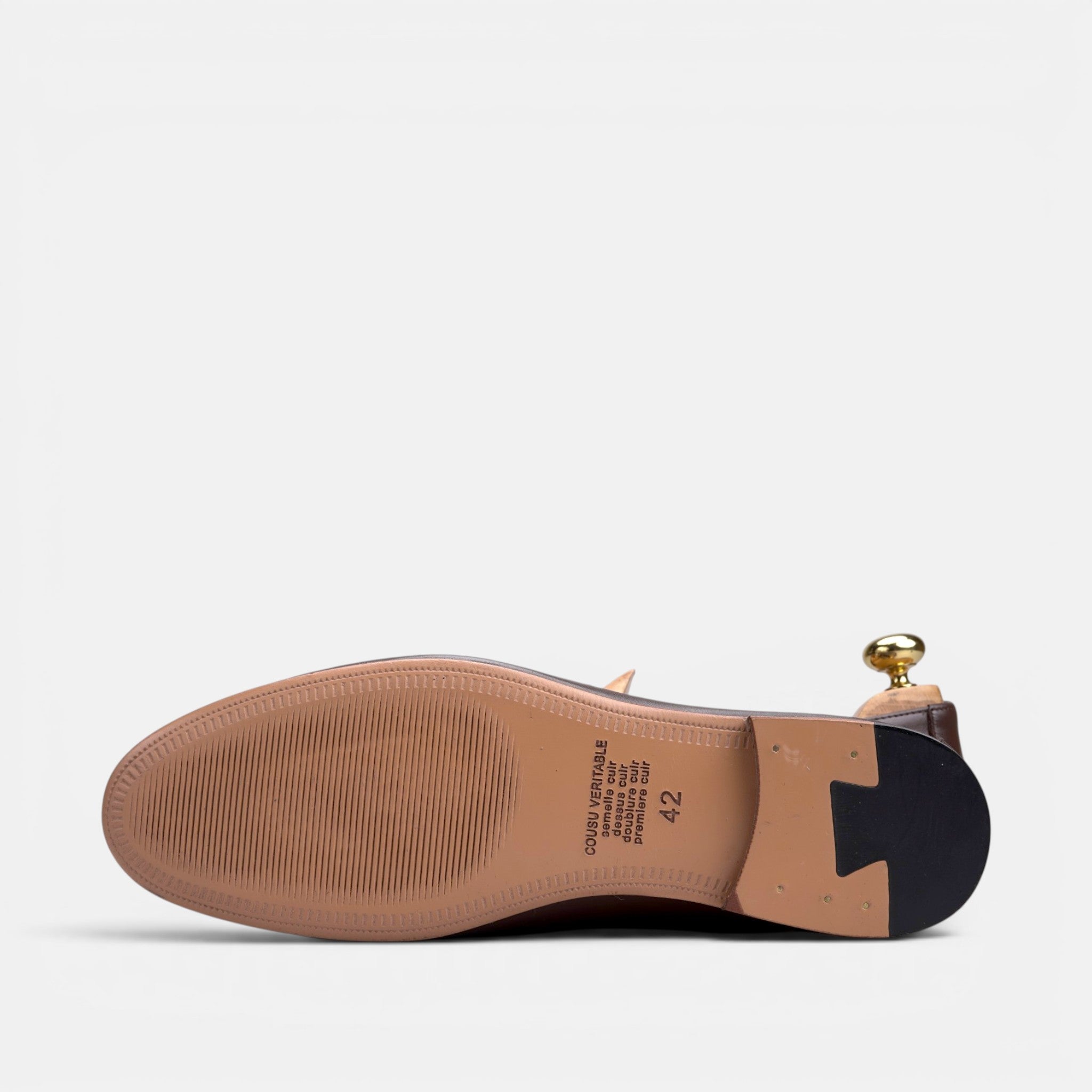 Volzak 5609 Ballerine en cuir Marron