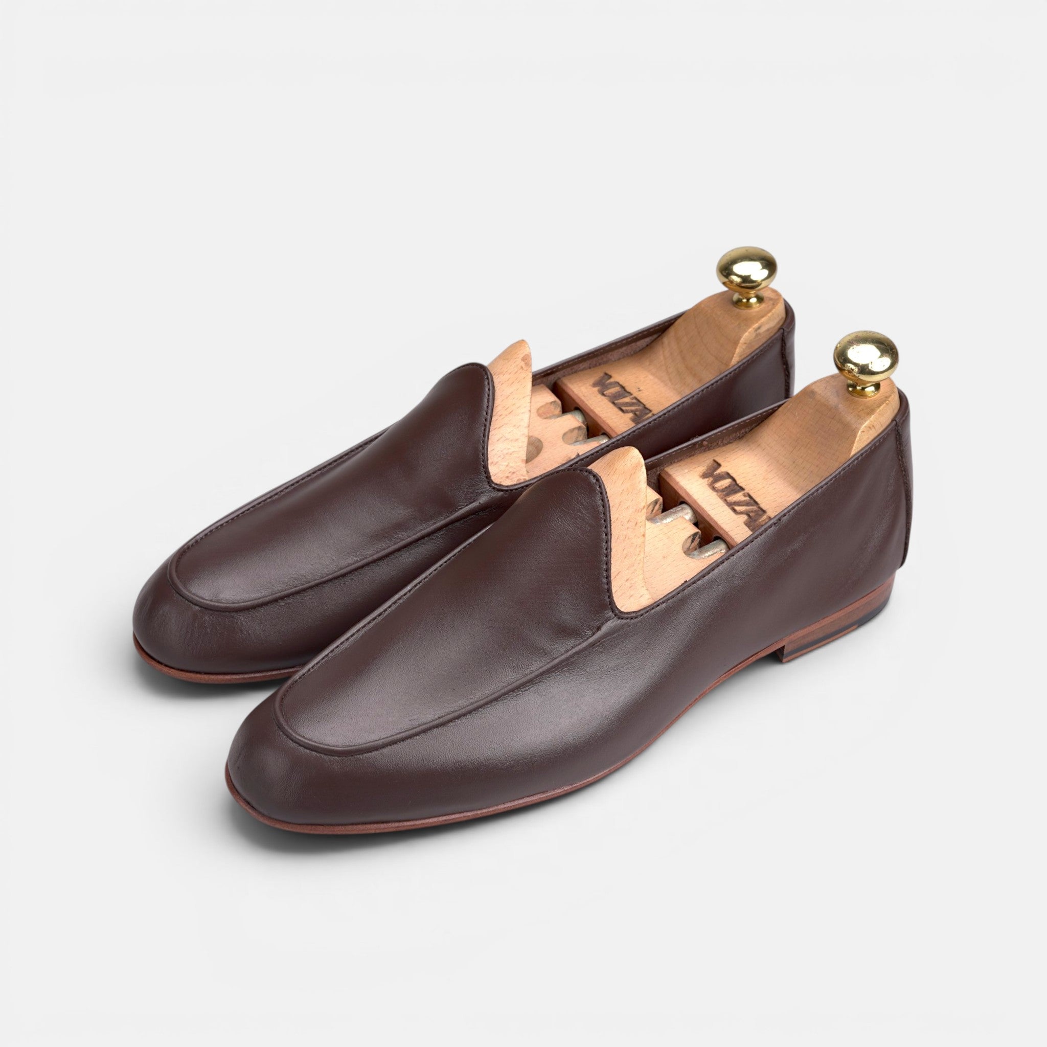 Volzak 5609 Ballerine en cuir Marron