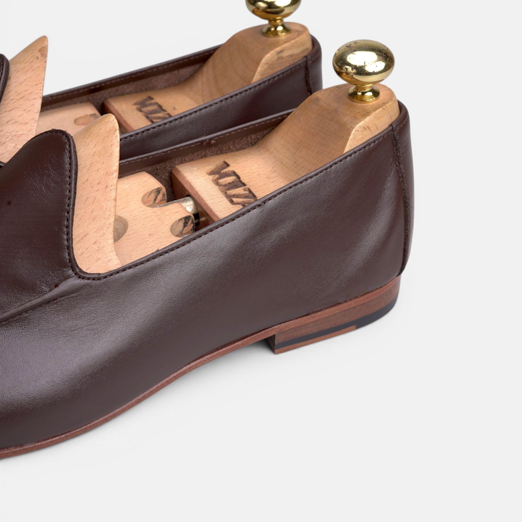 Volzak 5609 Ballerine en cuir Marron