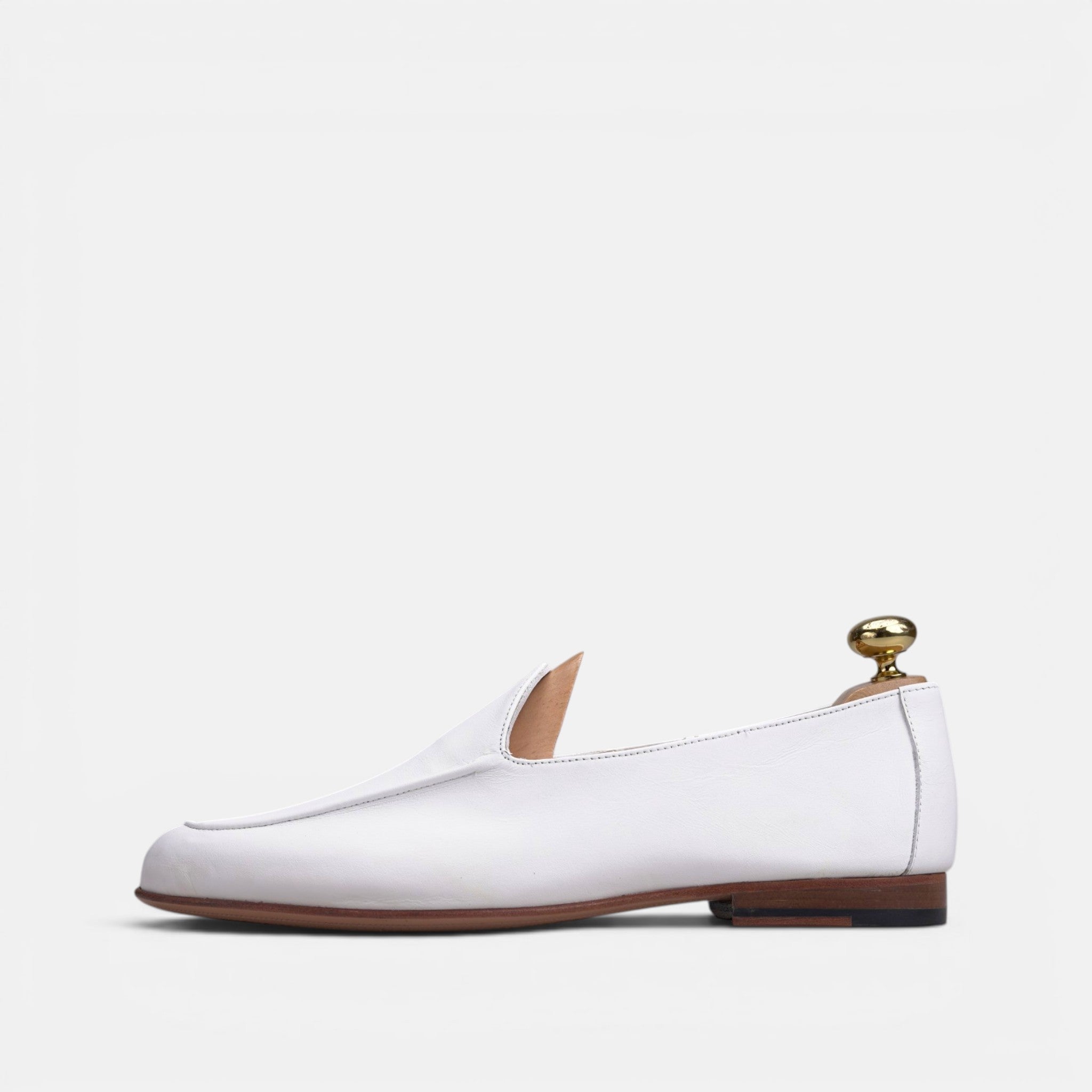 Volzak 5609 Ballerine en cuir Blanc