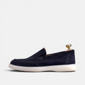 Volzak 713 Mocassin en daim Bleu