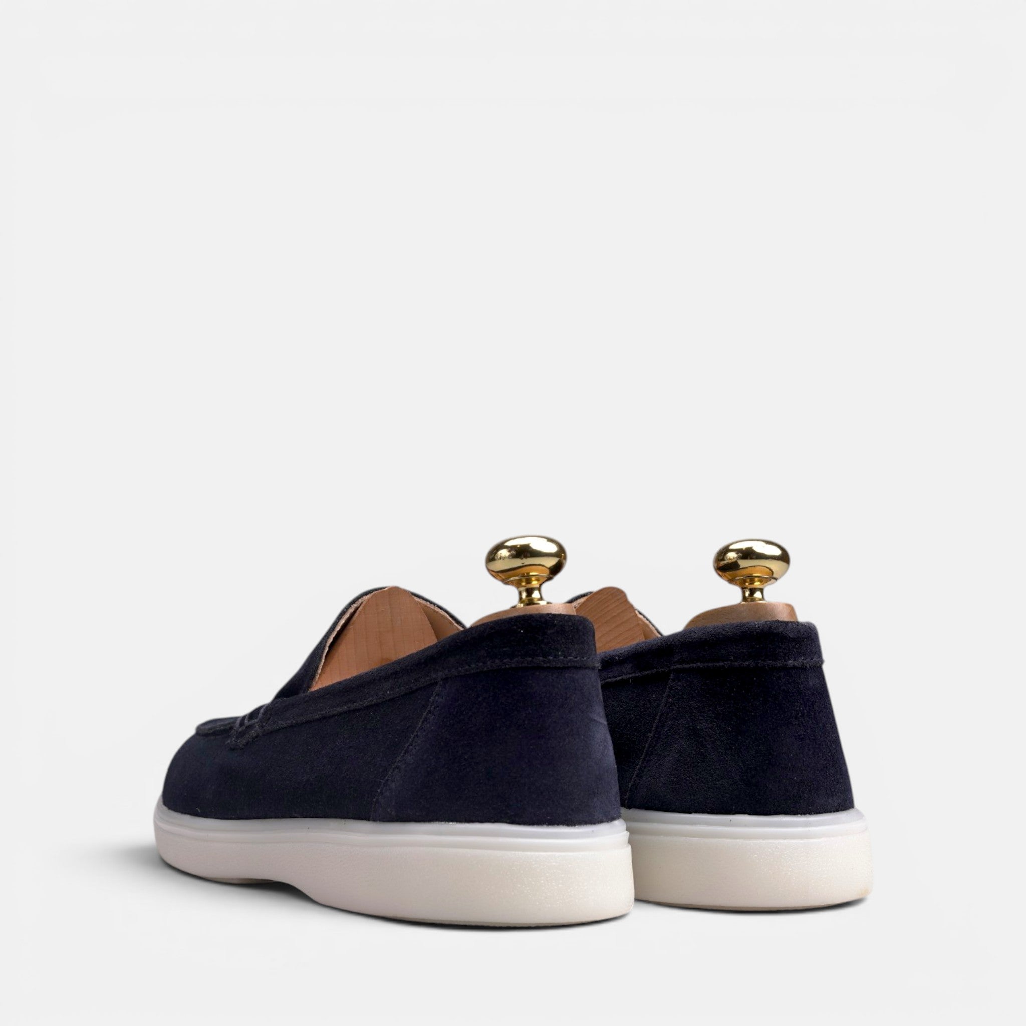 Volzak 713 Mocassin en daim Bleu
