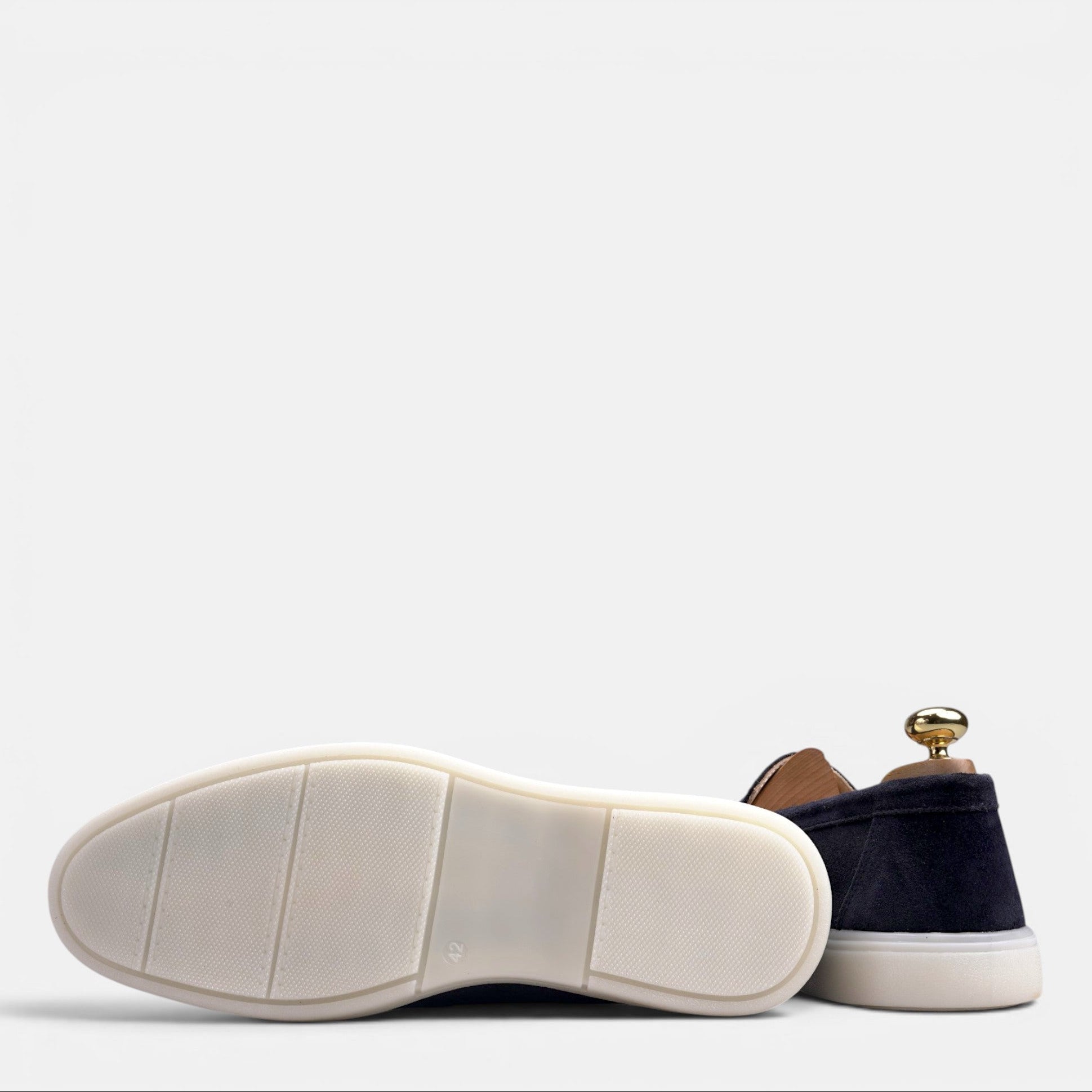 Volzak 713 Mocassin en daim Bleu