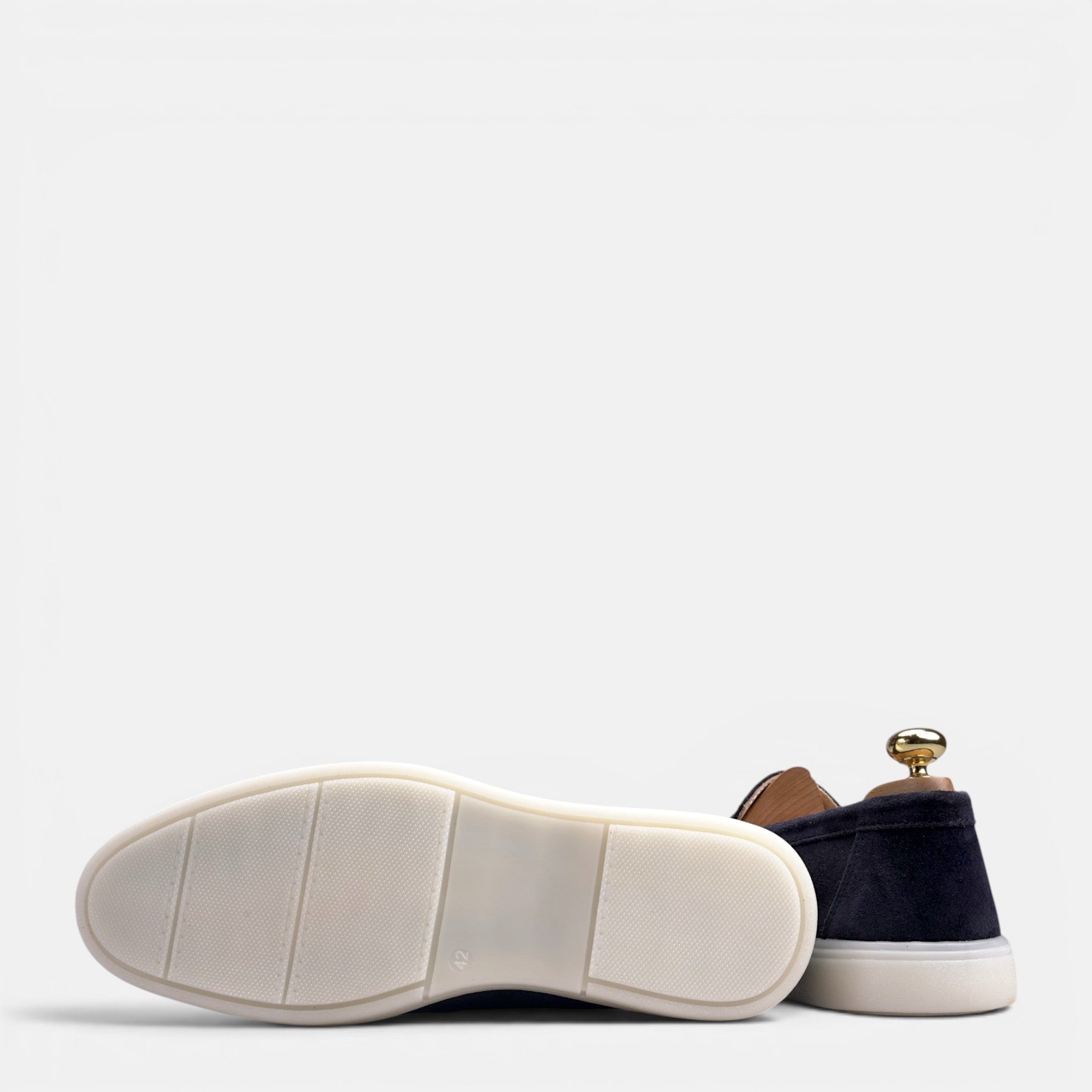 Volzak 713 Mocassin en daim Bleu