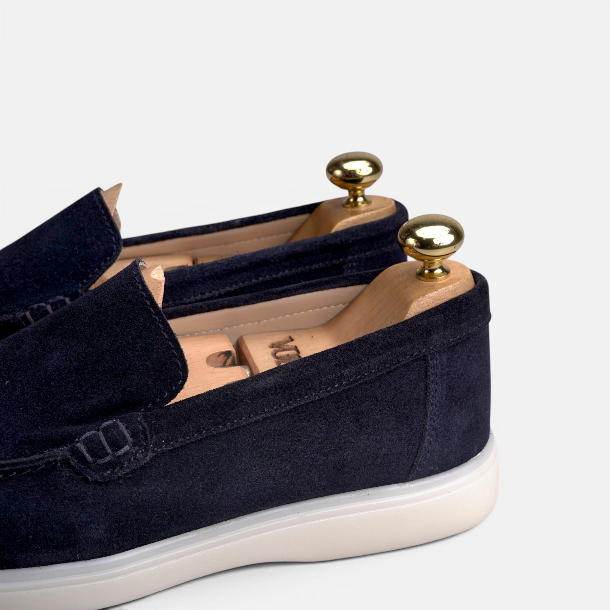 Volzak 713 Mocassin en daim Bleu