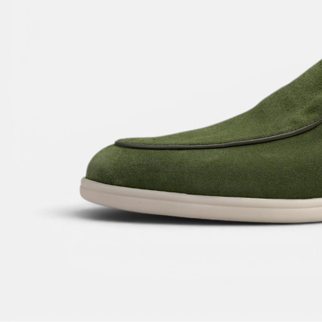 Volzak 5607 Mocassin en daim Vert