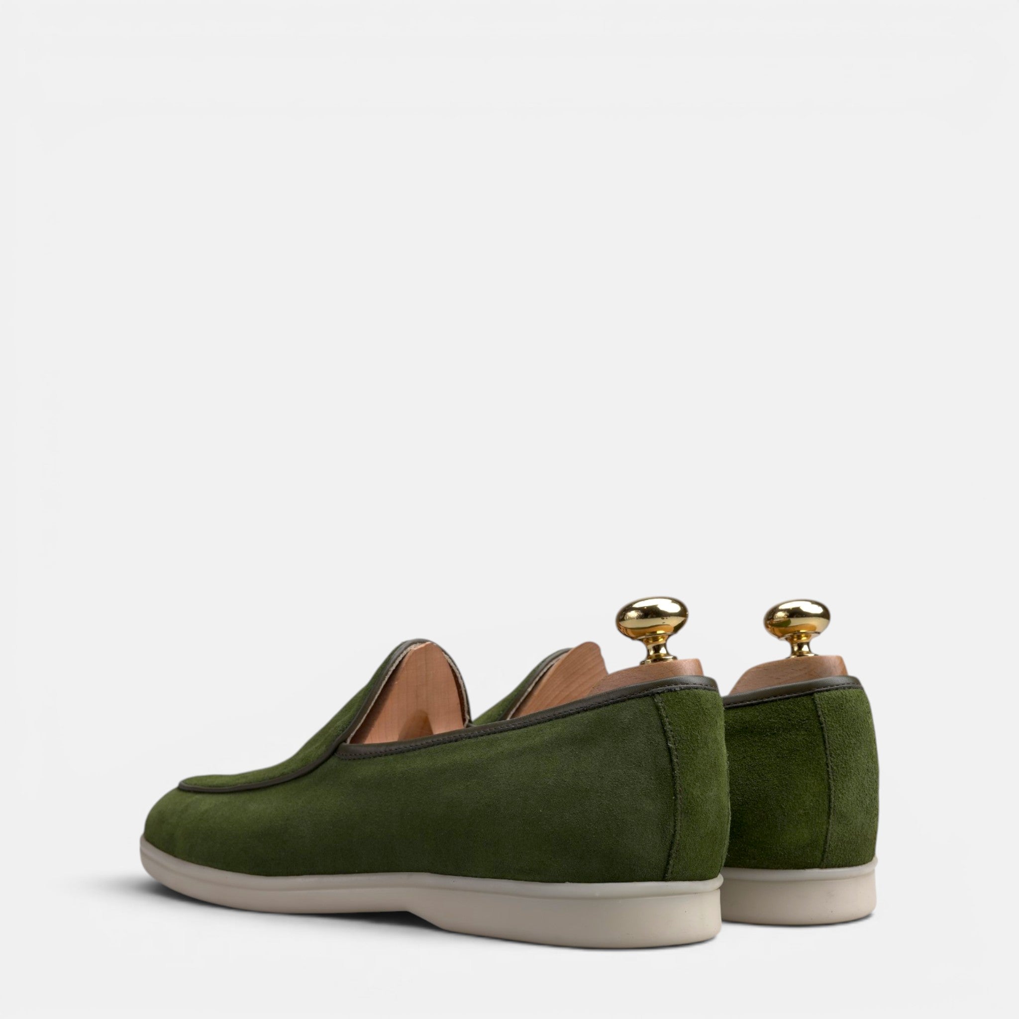 Volzak 5607 Mocassin en daim Vert