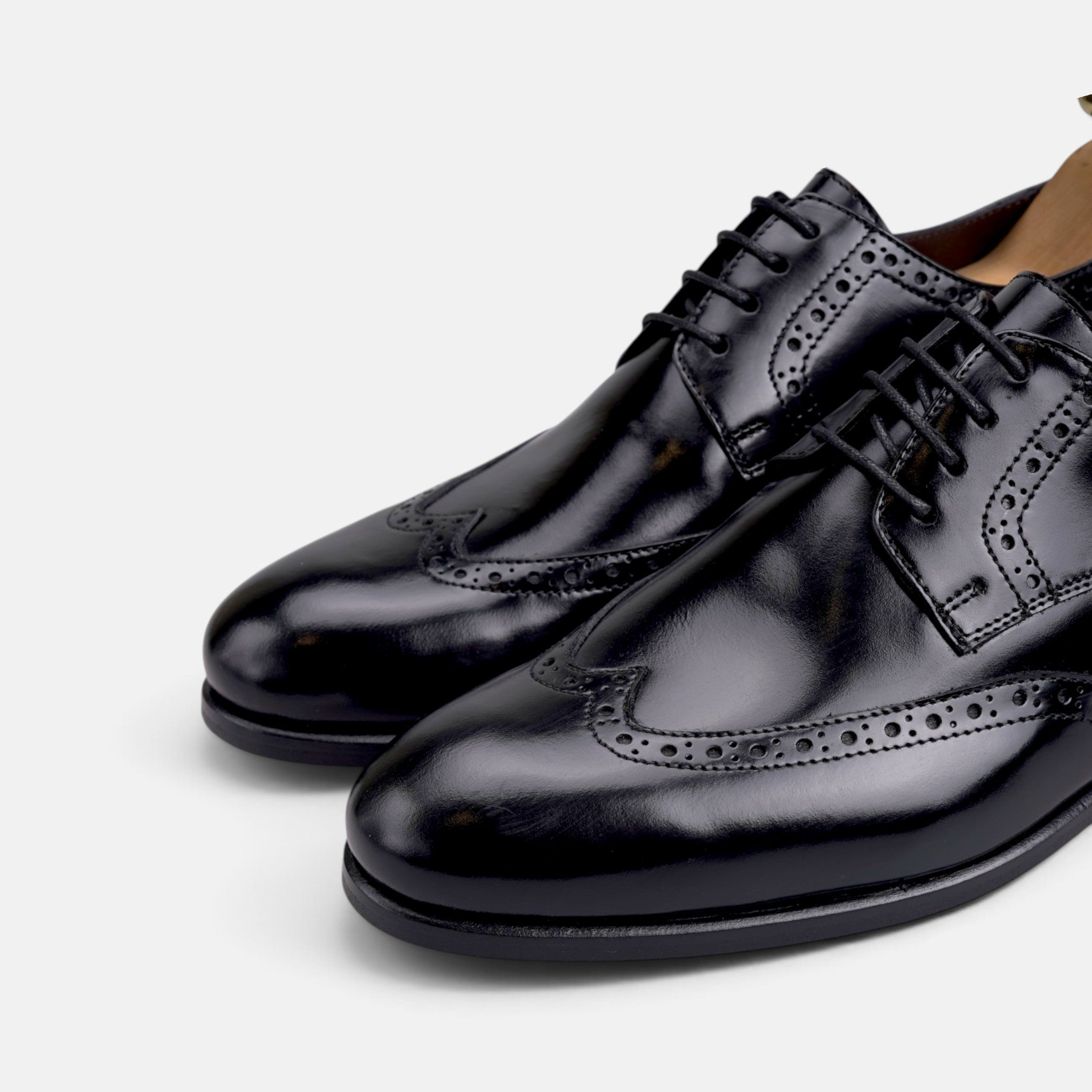 Volzak 5615 chaussure en cuir Démasquable Noir