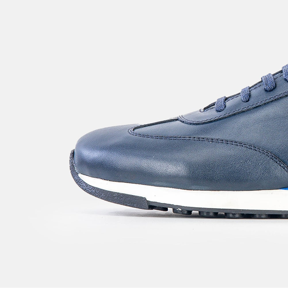 Volzak 6048 Basket en cuir Bleu