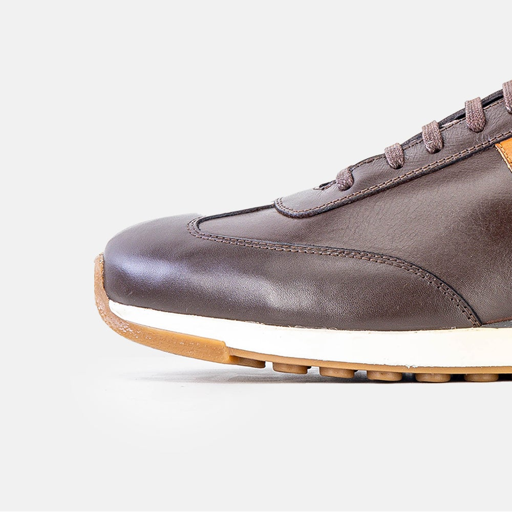 Volzak 6048 Basket en cuir Marron Camel