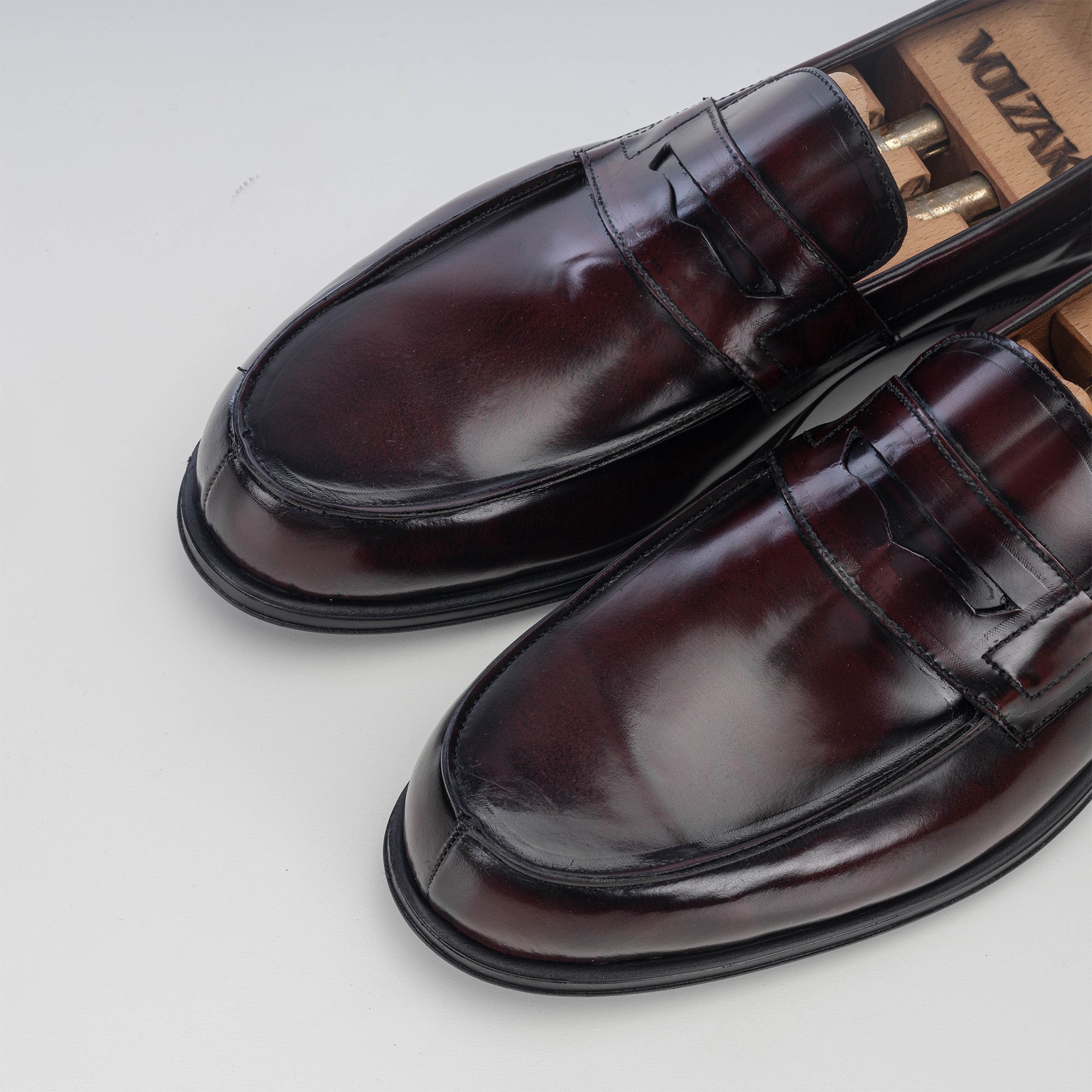 ''5157 mocassin en cuir demasquable bordeaux