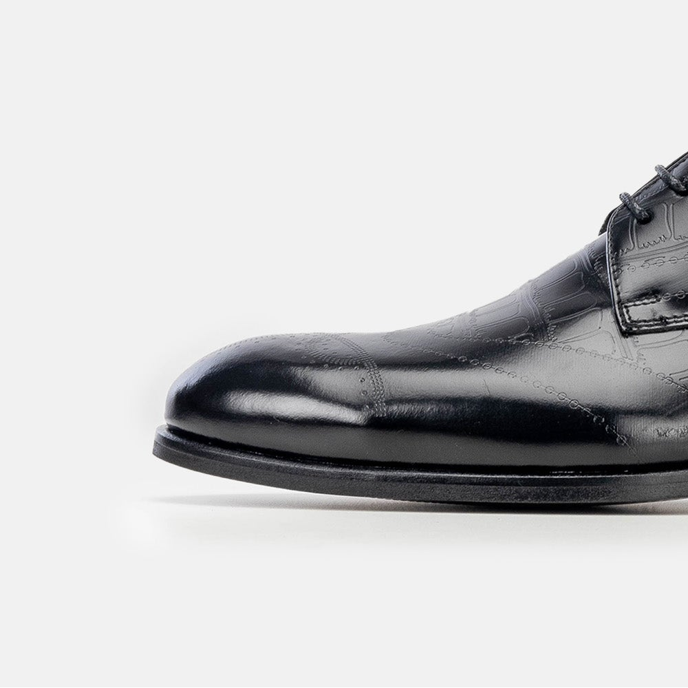 Volzak 5337 Black Demaskable Leather Shoe