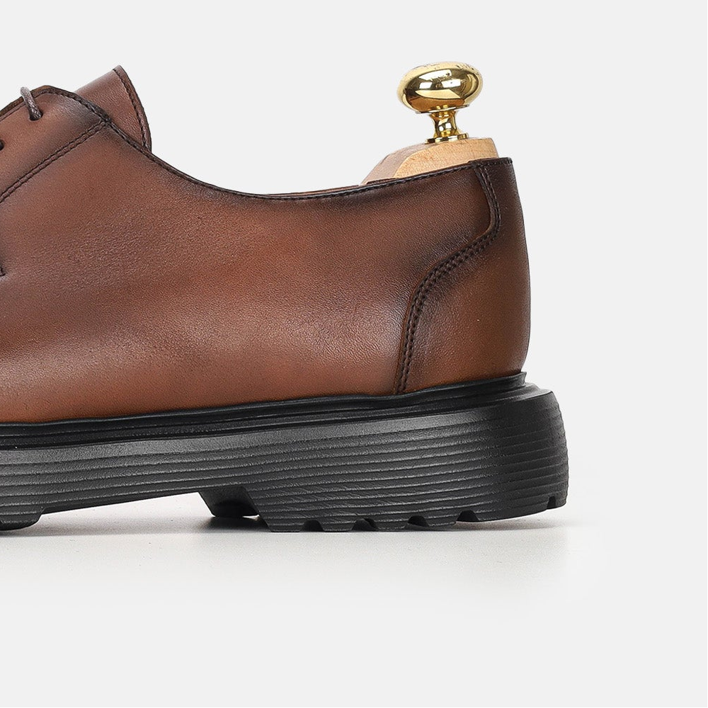 Volzak 5307 chaussure en cuir Marron Vintage