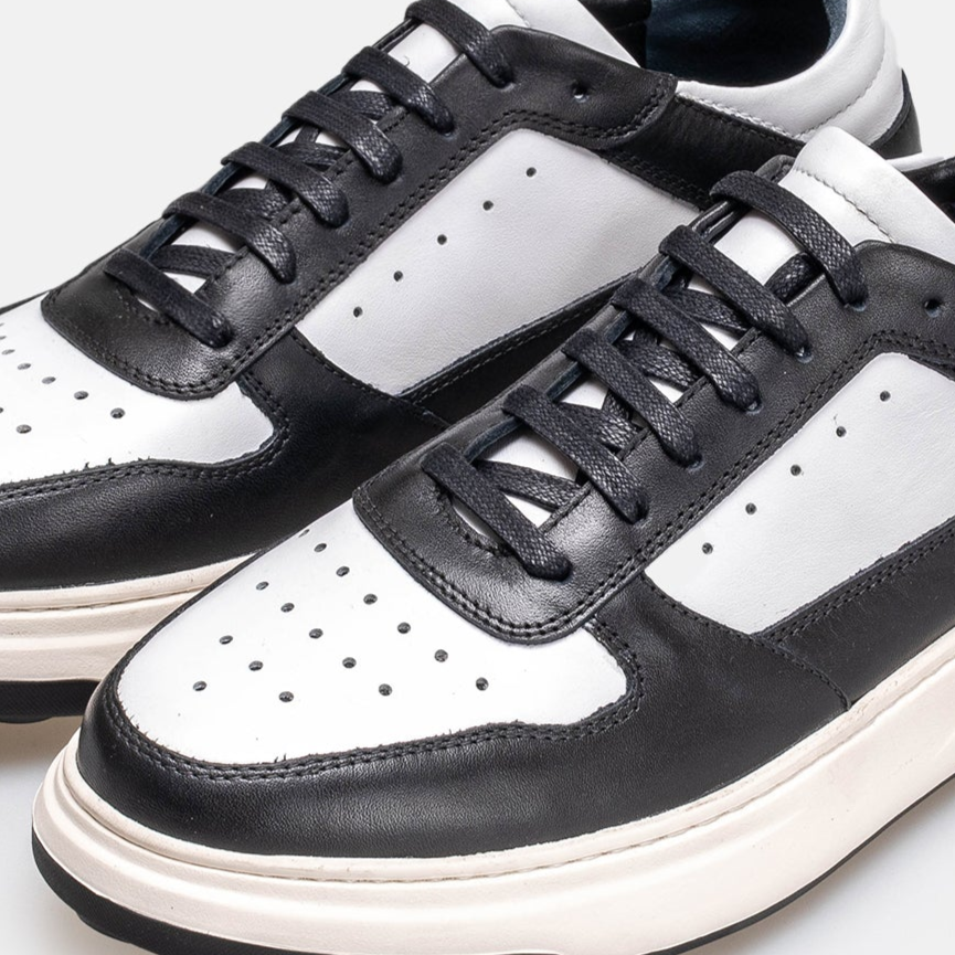 Volzak 6095 basket en cuir Noir