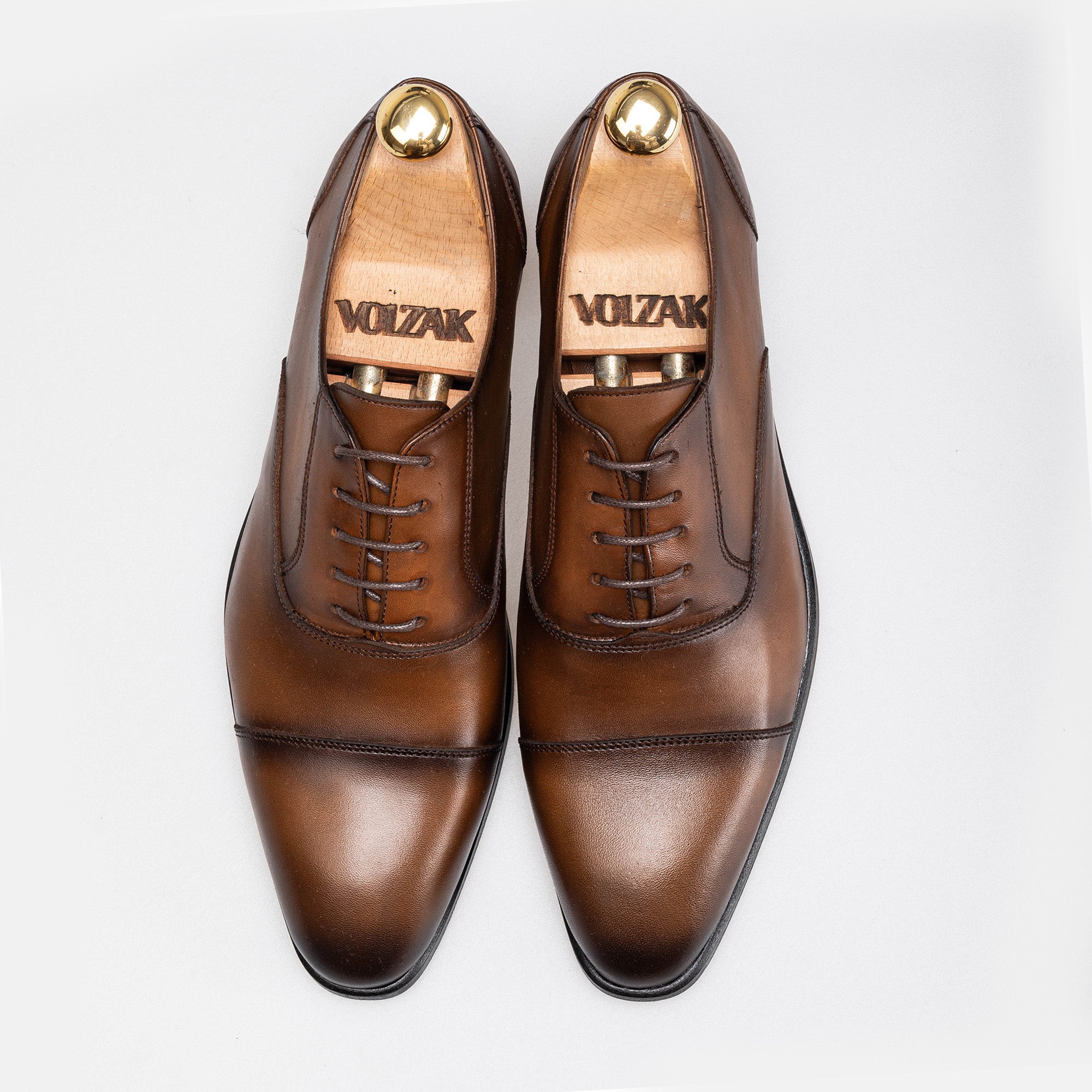 "'''5345 chaussure en cuir Marron Vintage