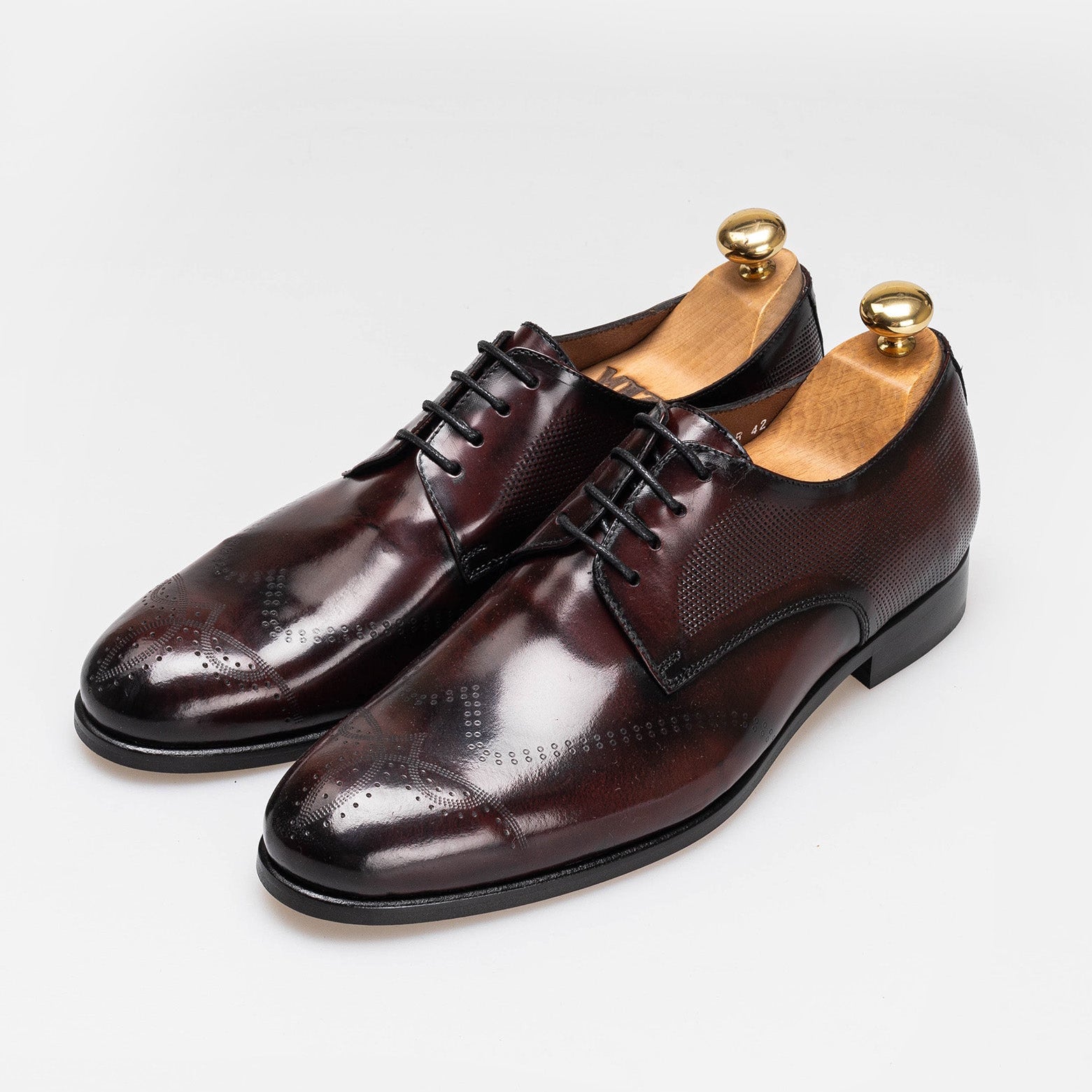 Volzak 5343 chaussure en cuir Démasquable Bordeaux