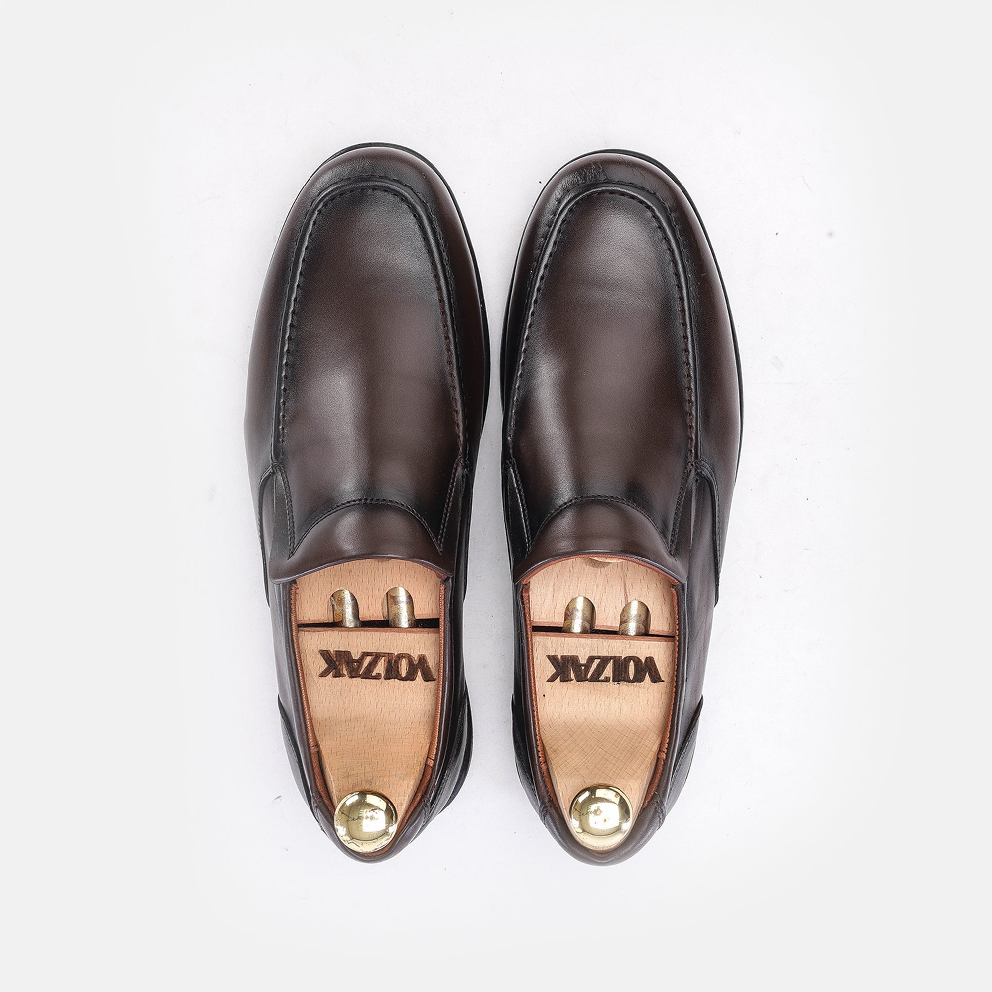 '5163 chaussure cuir marron