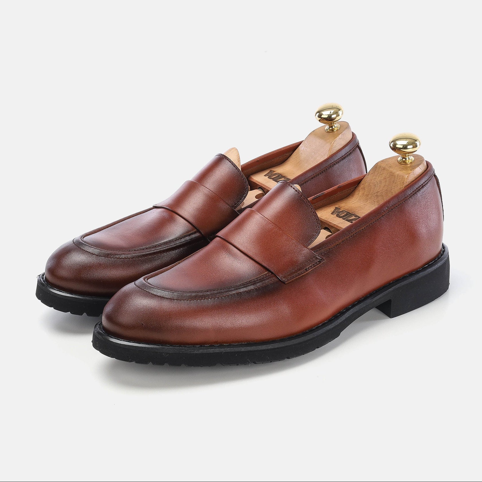 Volzak 5162 chaussure cuir camel