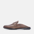 Volzak 5172 Mule en cuir marron vintage