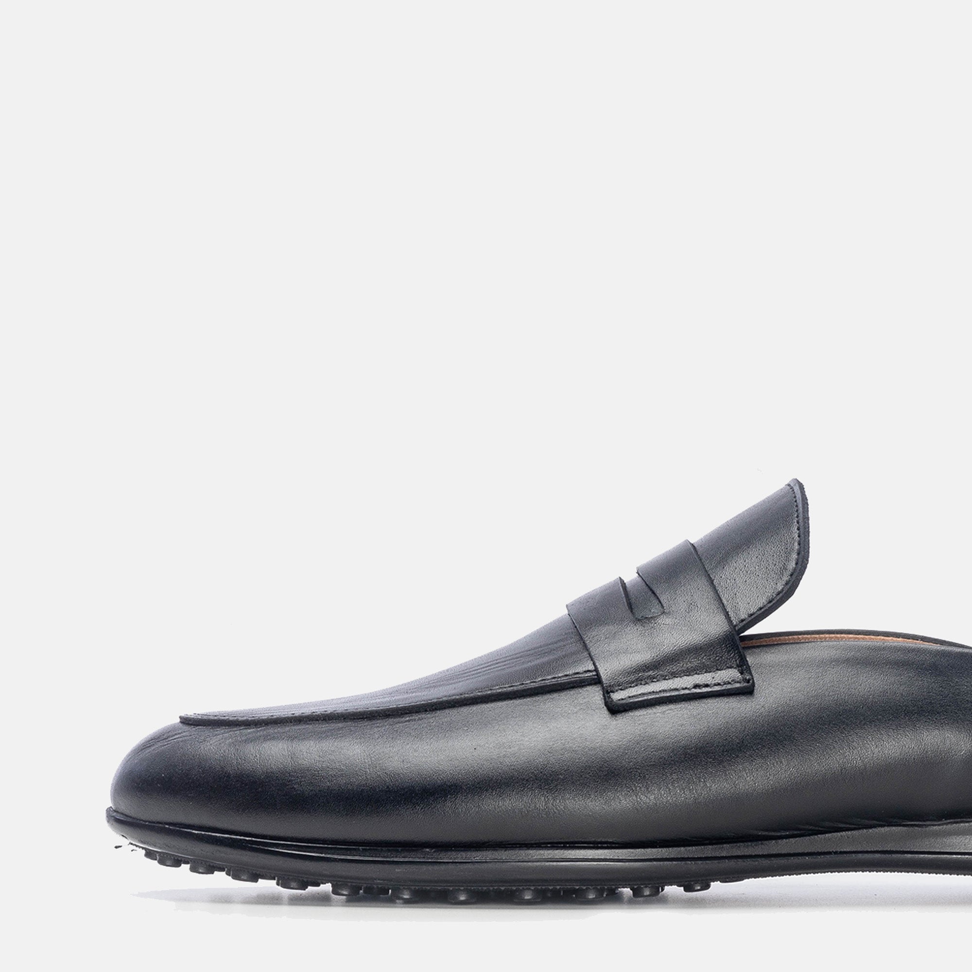 ''5172 Mule en cuir noir