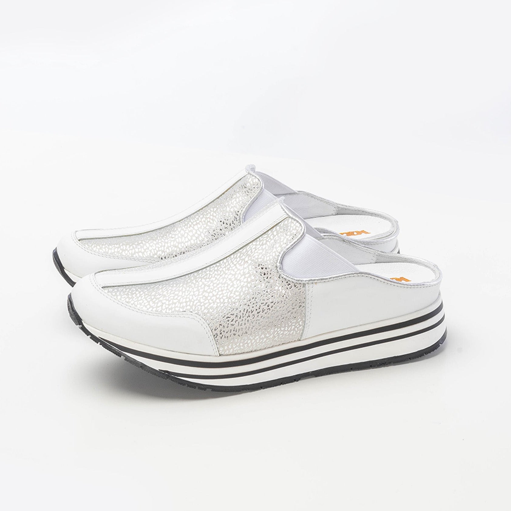 Volzak 04 Mule en cuir Blanc