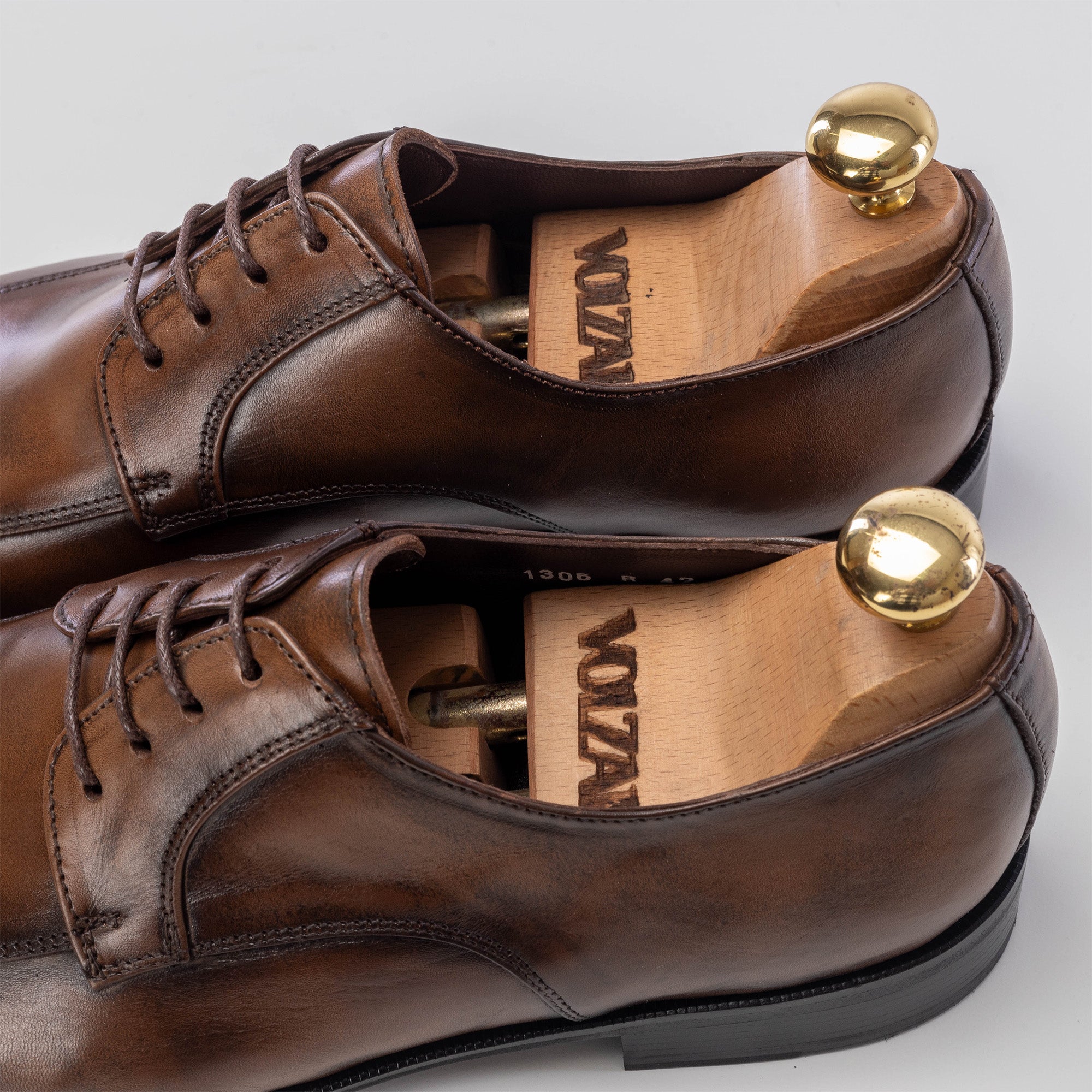 ''1306 Chaussure en cuir Marron vintage