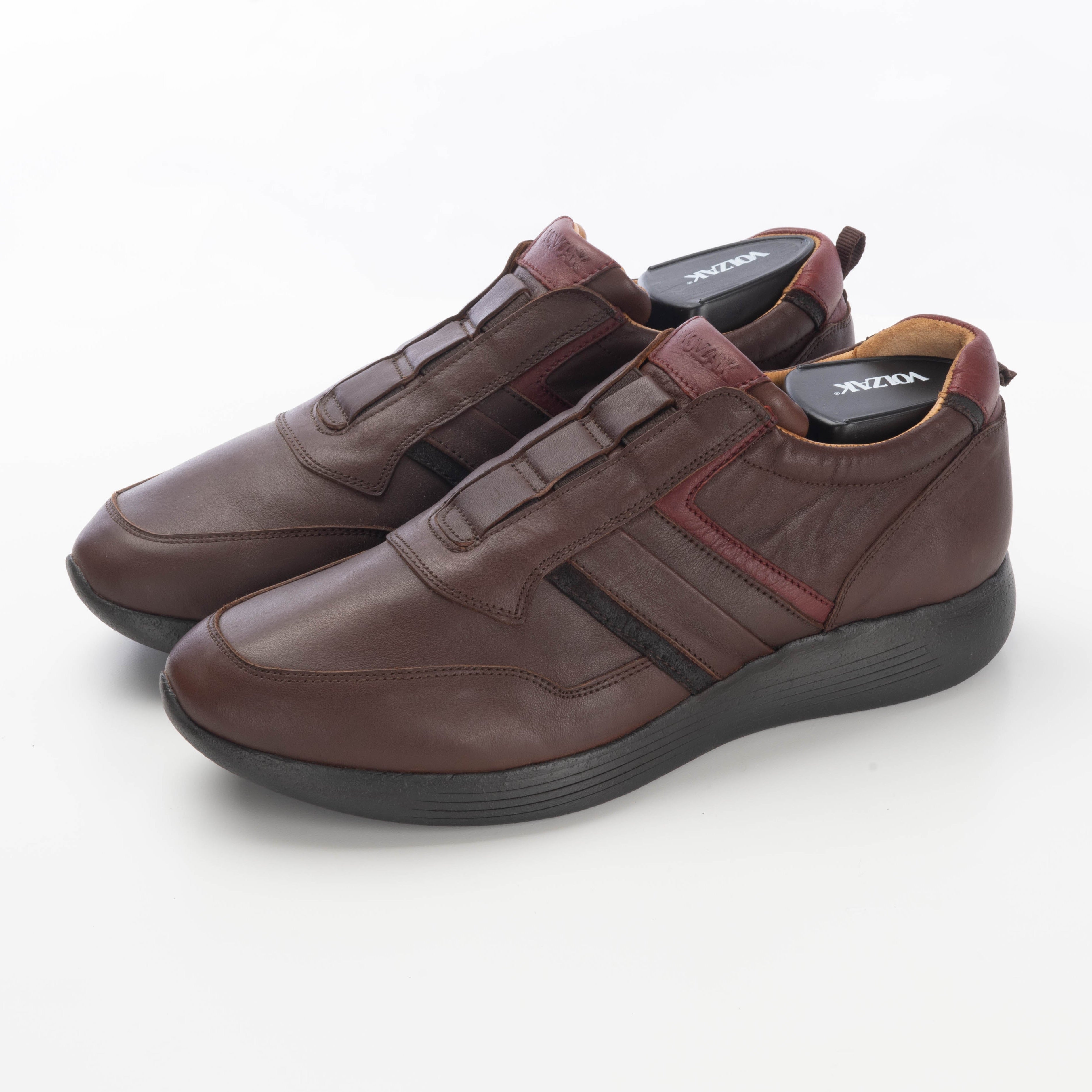 Volzak 586 Espadrille en cuir marron