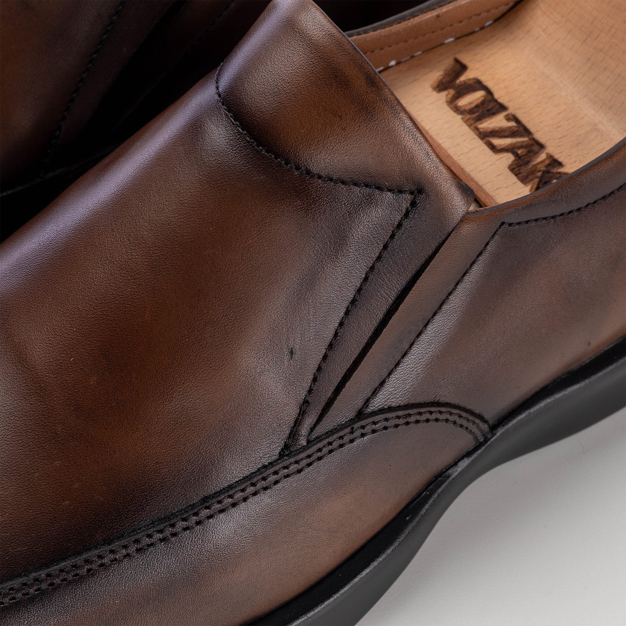 ''5170 chaussure médicale en cuir marron vintage