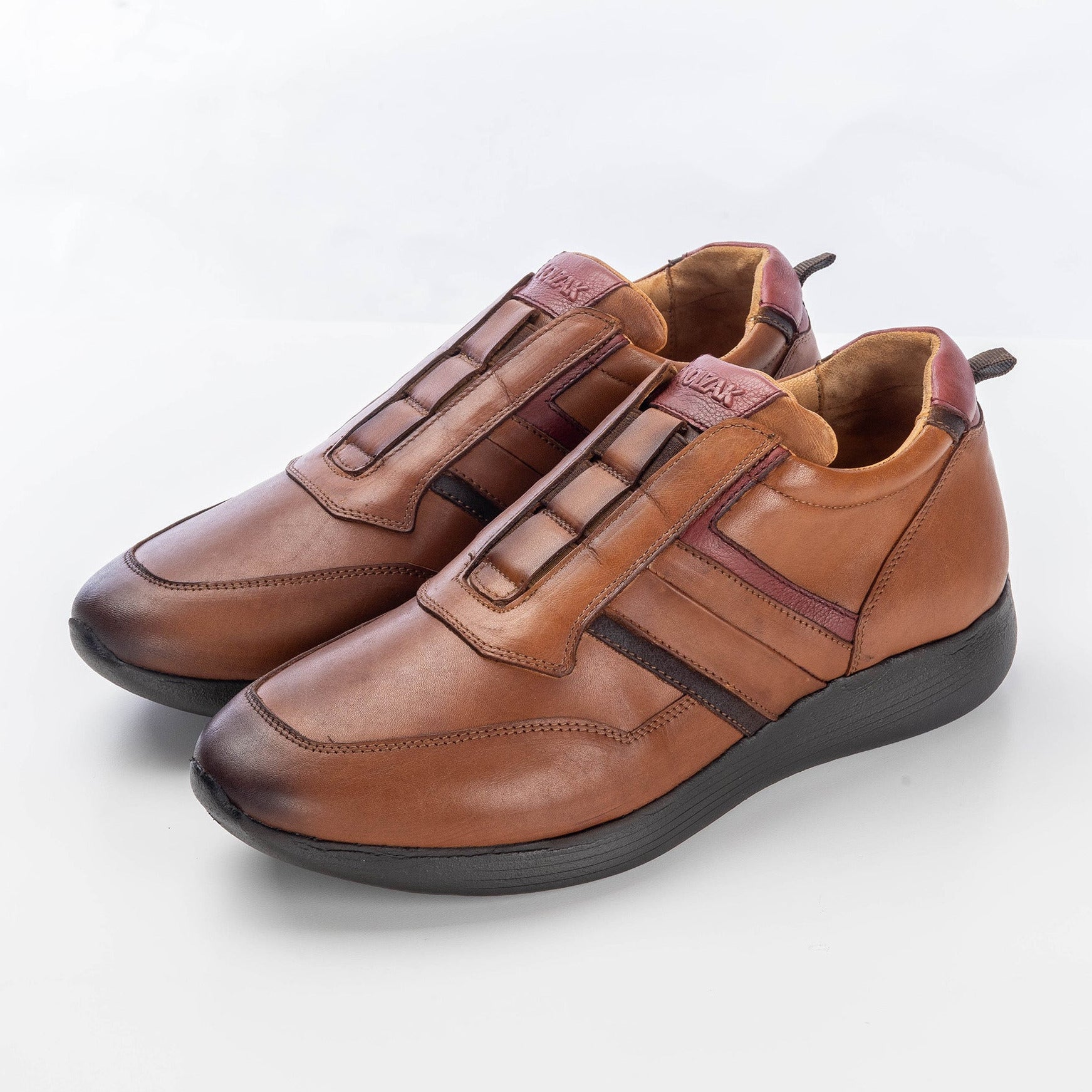 Volzak 586 Espadrille en cuir camel
