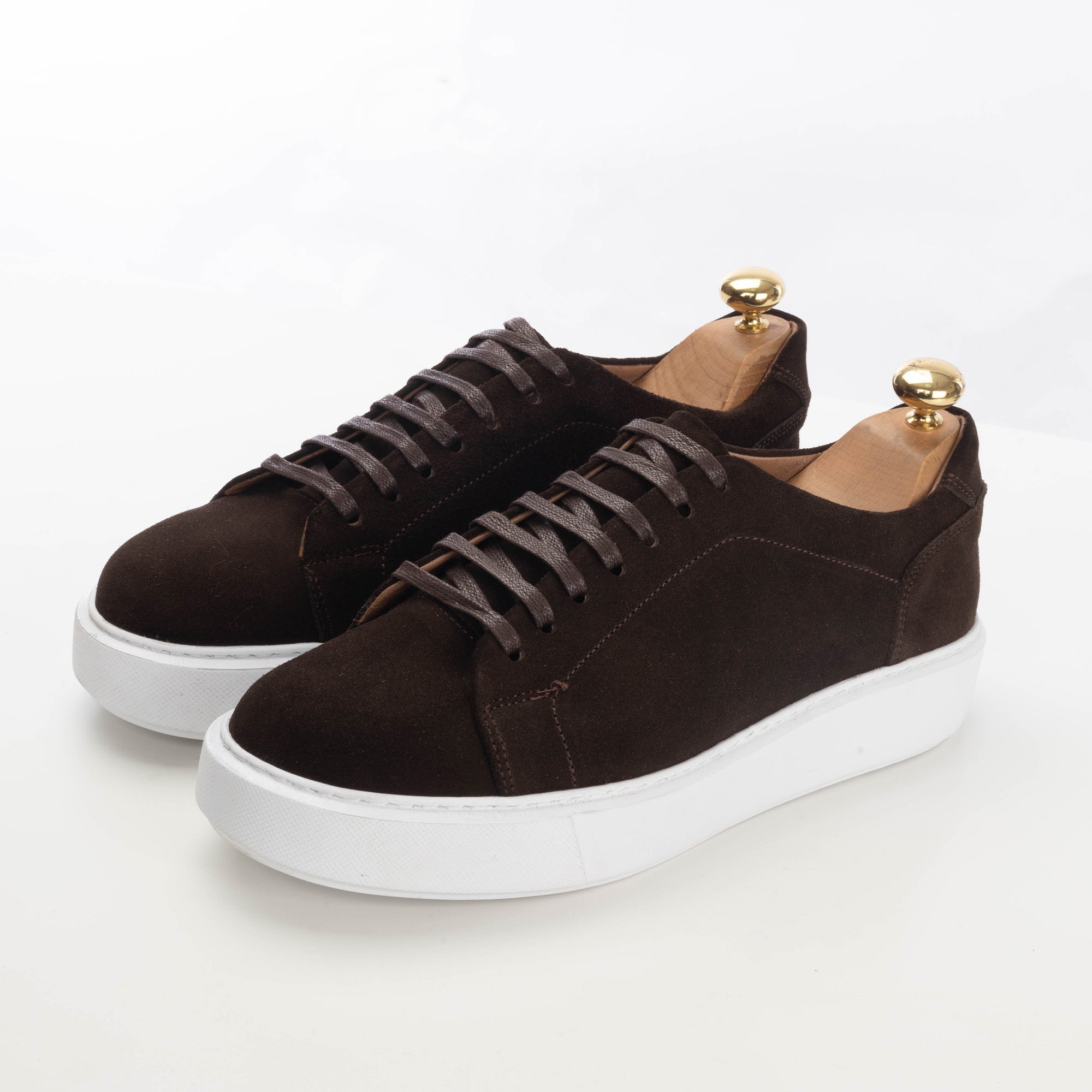 5177 basket en daim marron