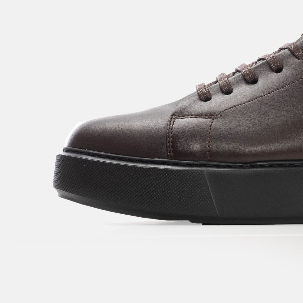 Volzak 5177 S basket en cuir marron