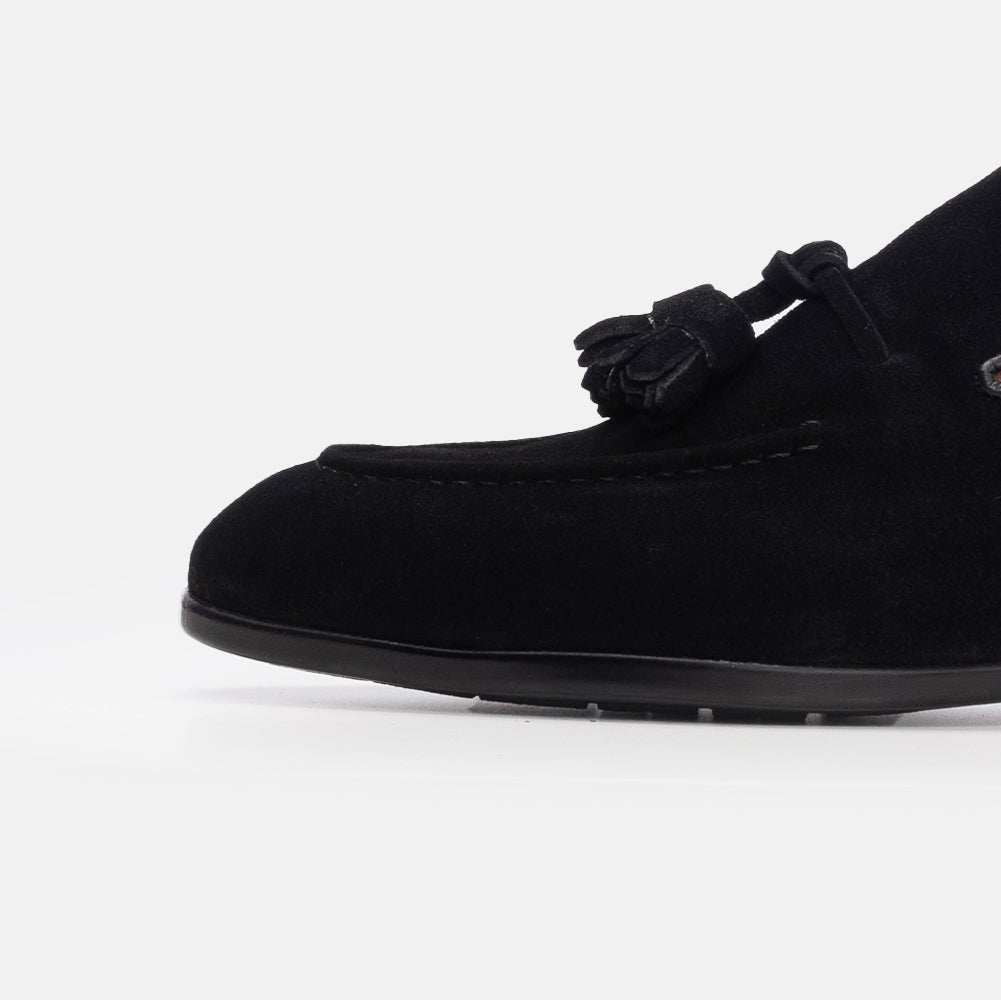 Volzak 5208 chaussure en daim noir