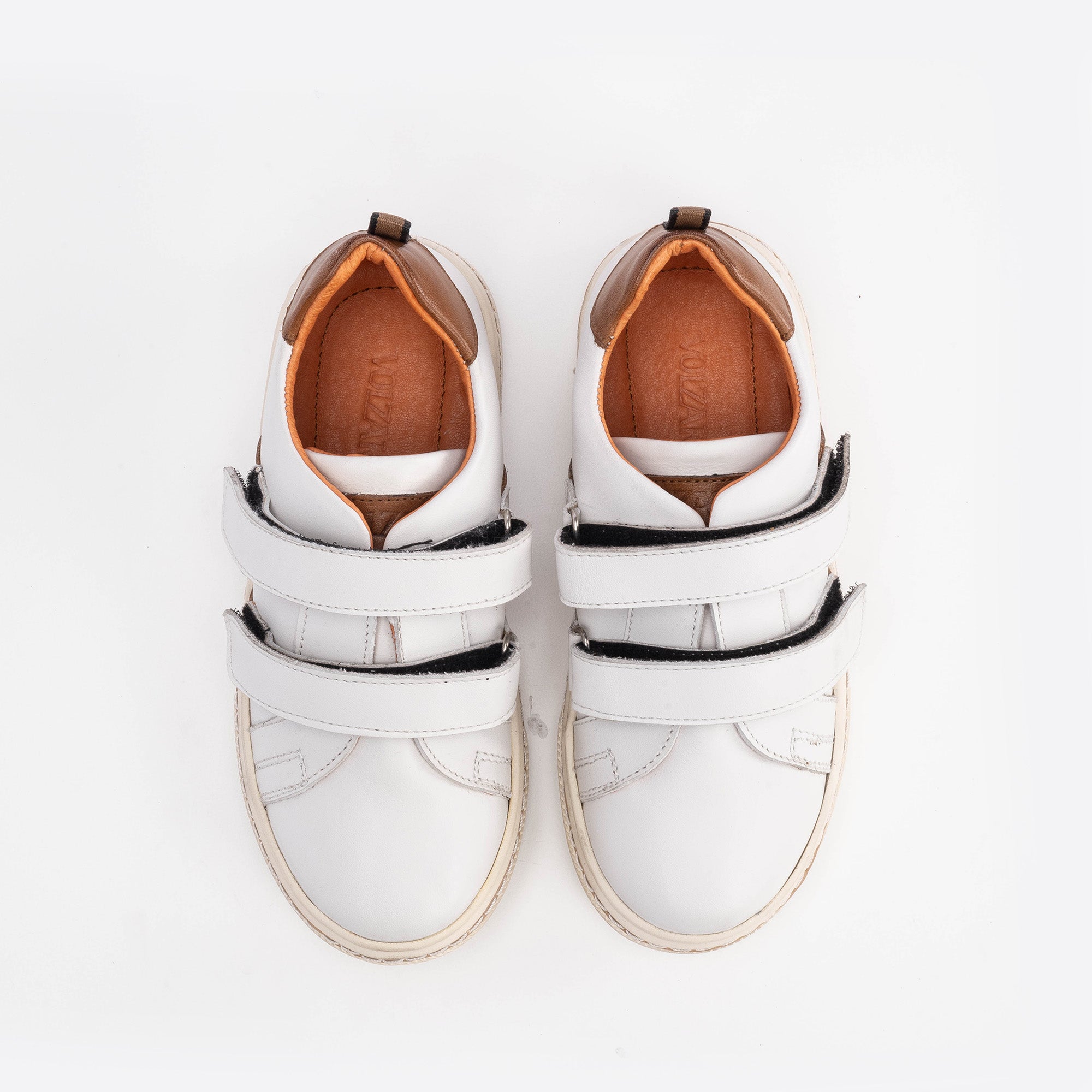 017 Chaussure enfant en cuir Blanc