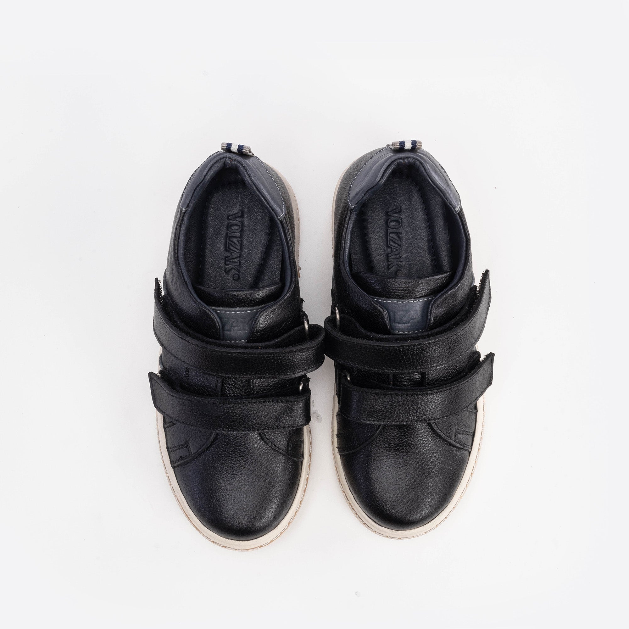 017 Chaussure enfant en cuir Noir