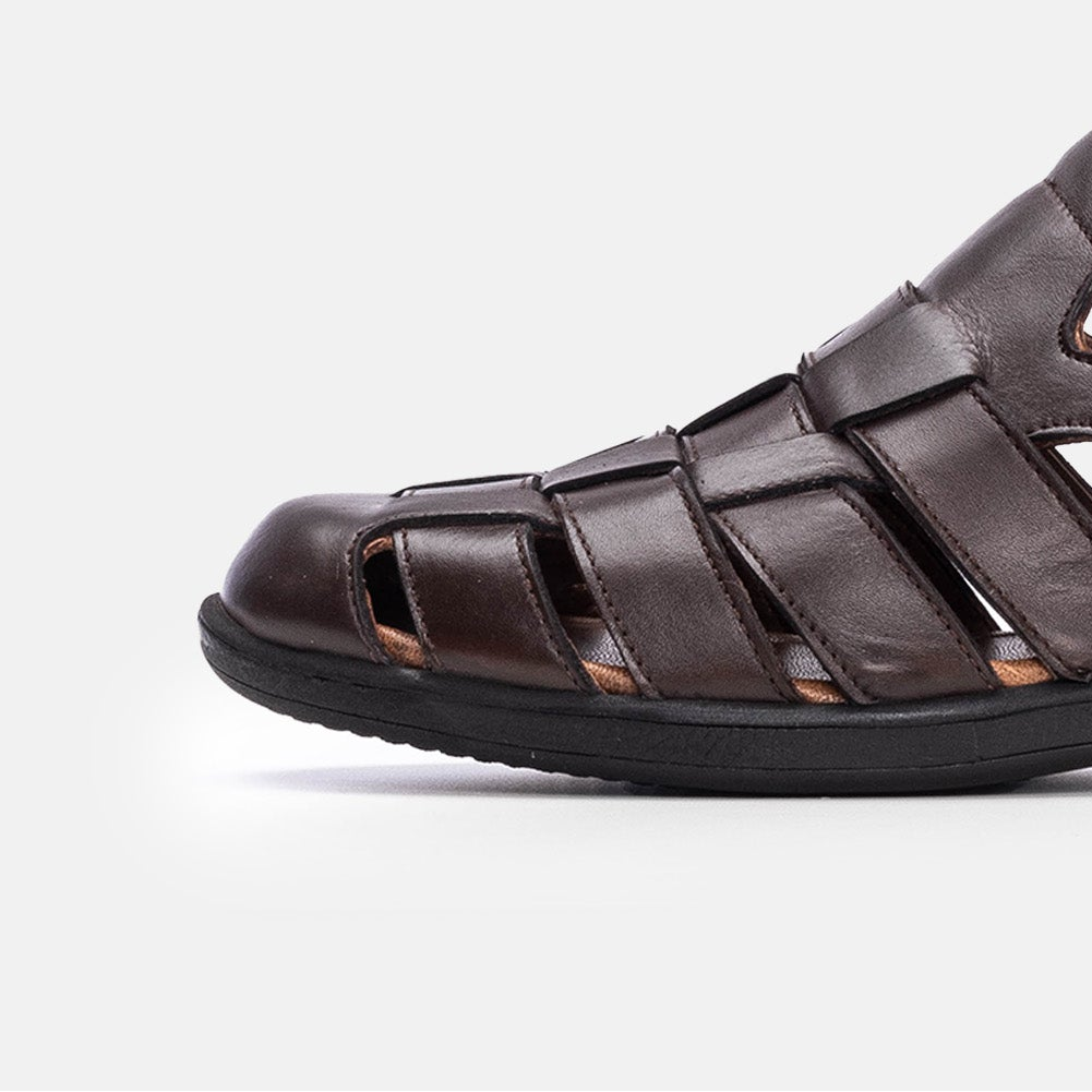 Volzak 5210 Brown Leather Sandal
