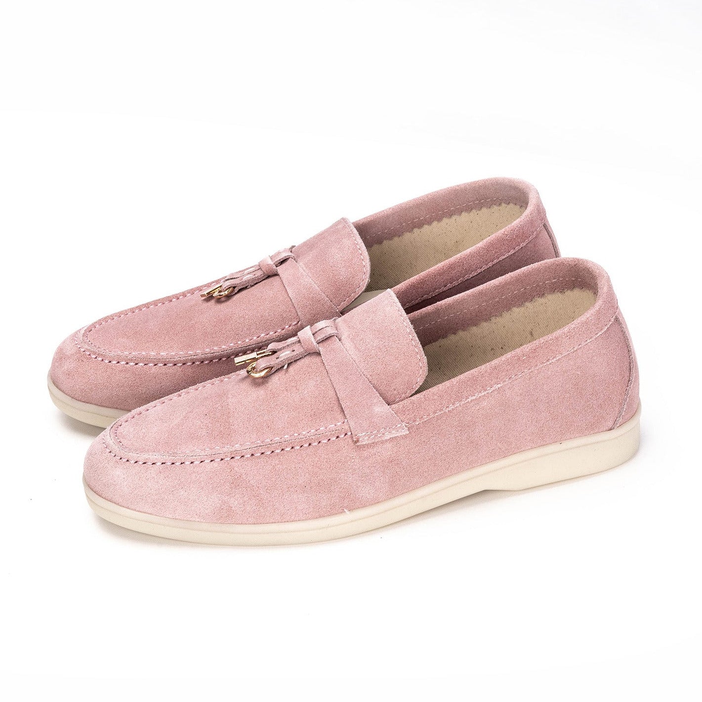 Volzak 32 mocassin en daim Rose