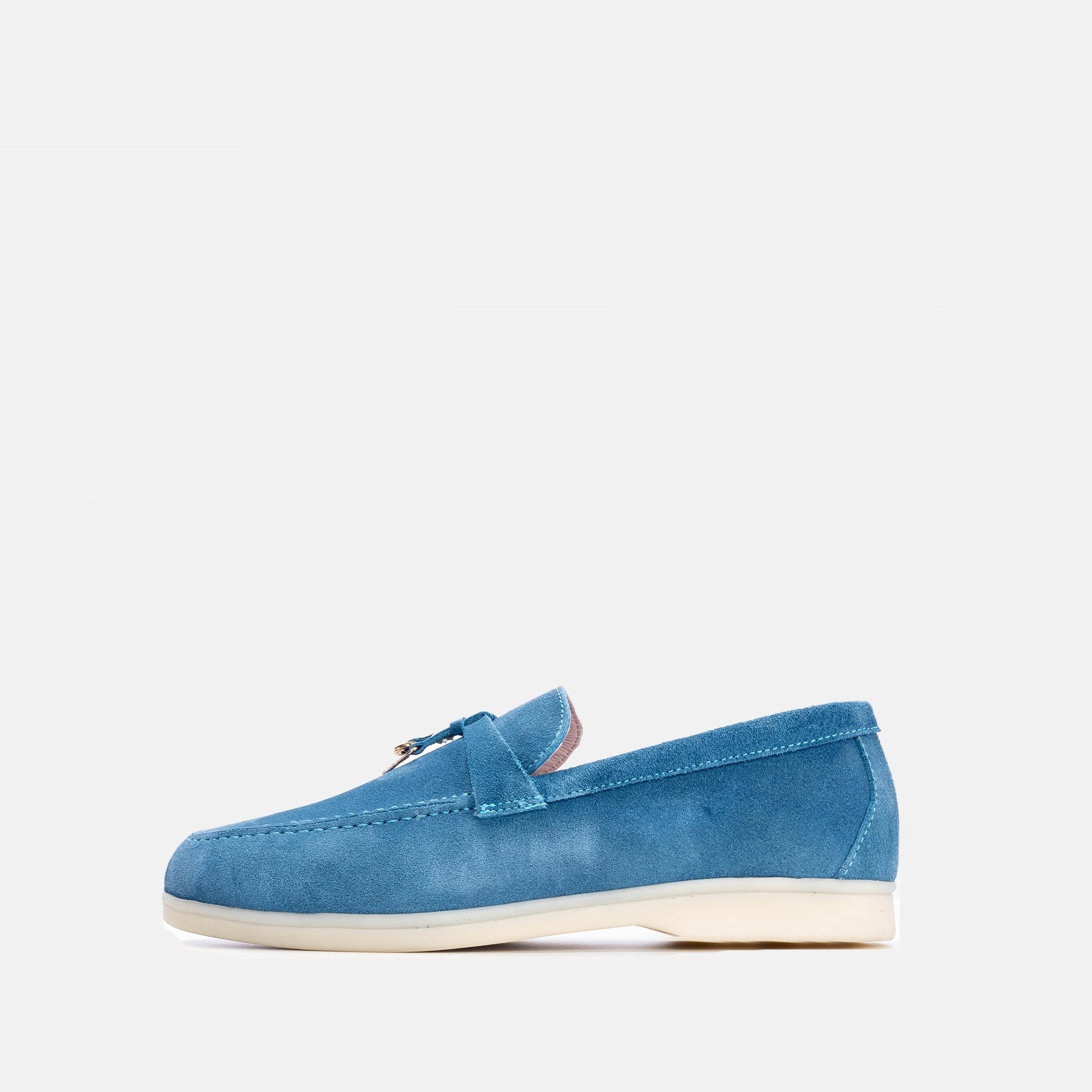 ''32 Chaussure en daim Bleu