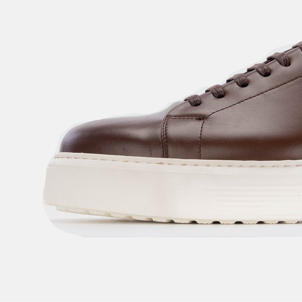 Volzak 5214 basket en cuir marron