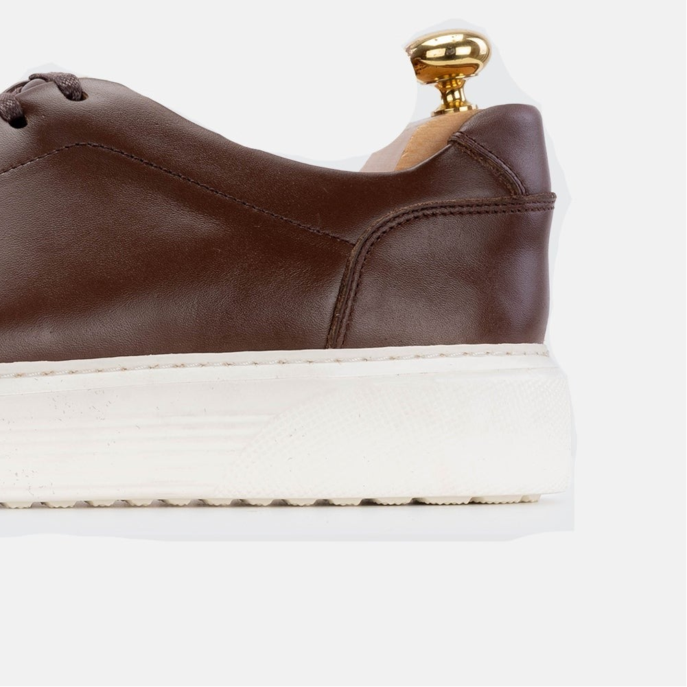 Volzak 5214 basket en cuir marron