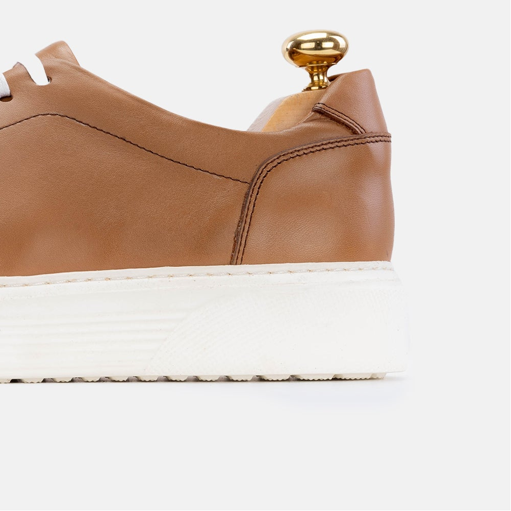 Volzak 5214 beige leather sneaker