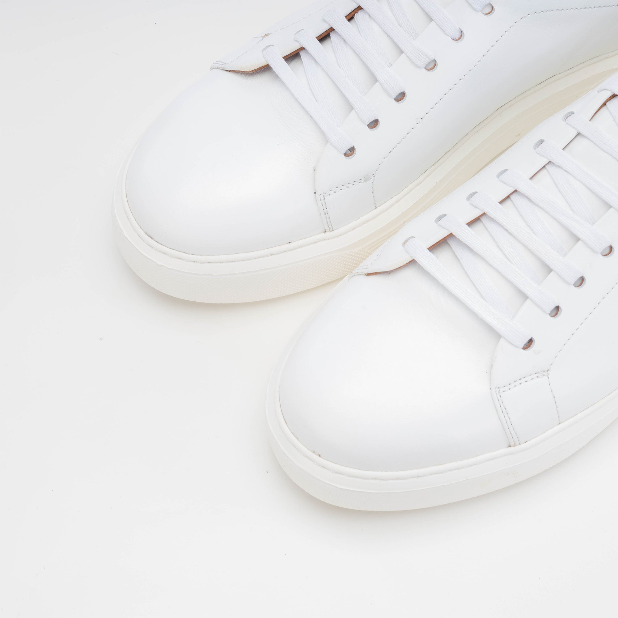 '''''5214 basket en cuir blanc