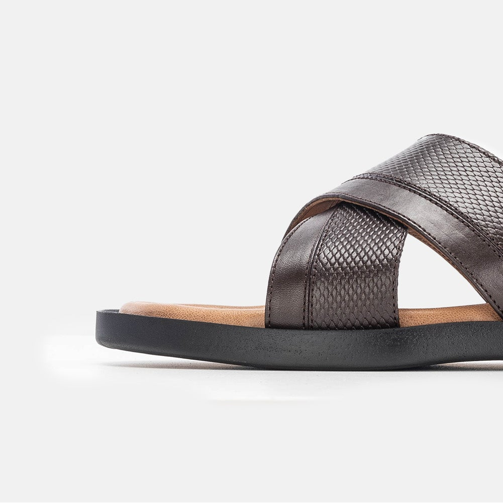 Volzak 5132 S Sandale en cuir Marron