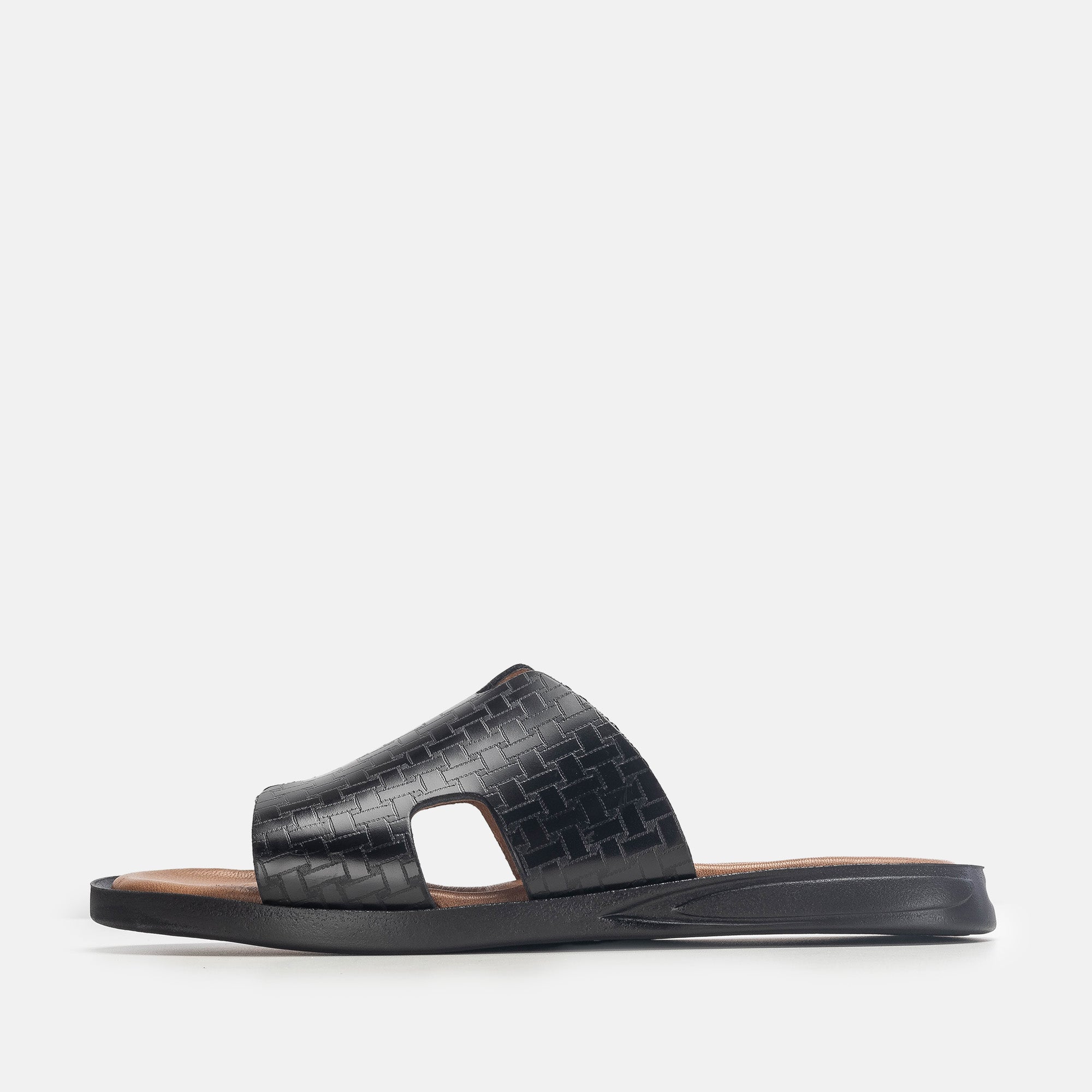 '''5131 S Sandale en cuir démasquable Noir