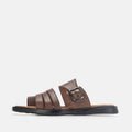 Volzak 5135 S Sandale en cuir marron vintage